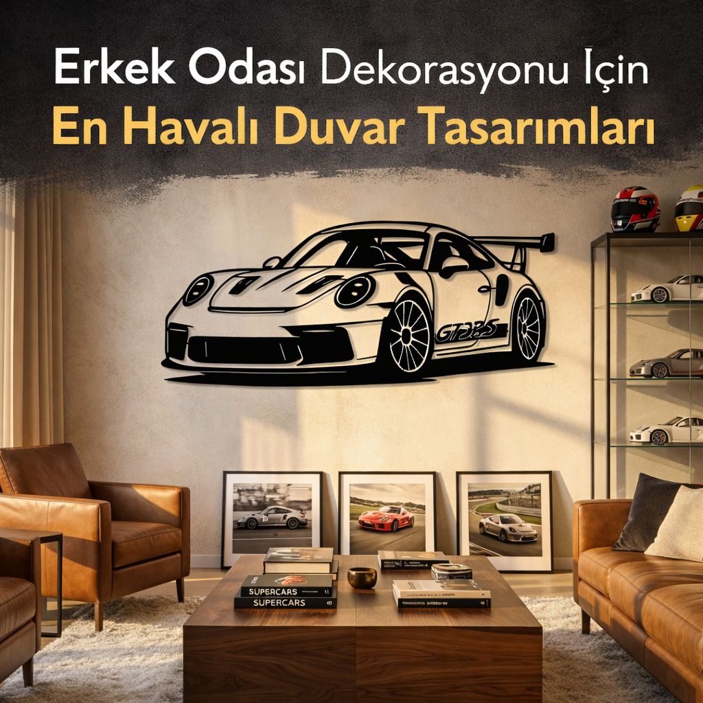 Erkek Odası Dekorasyonu İçin En Havalı Duvar Tasarımları
