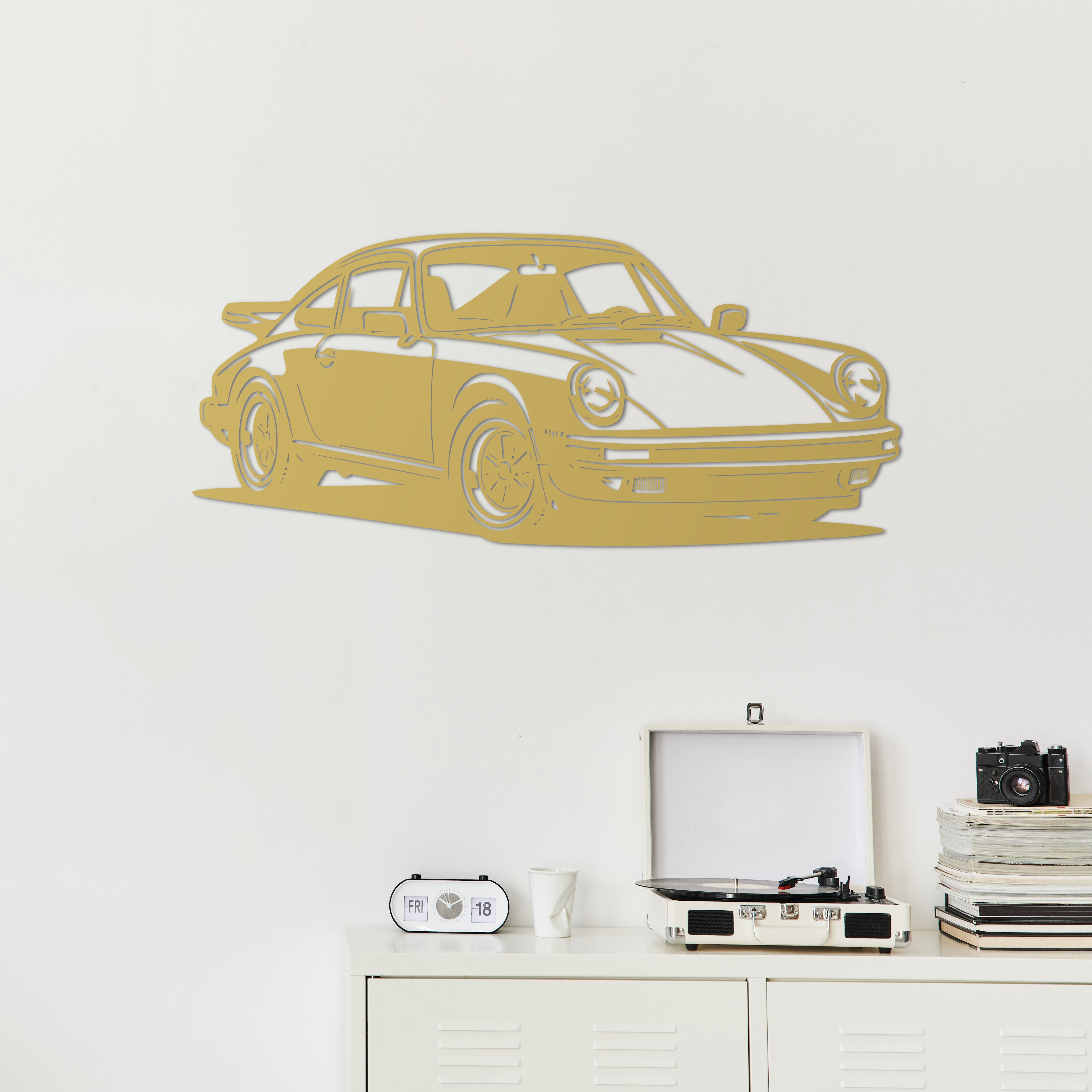 Porsche 911 – Klasik Spor Araba Metal Duvar Dekoru