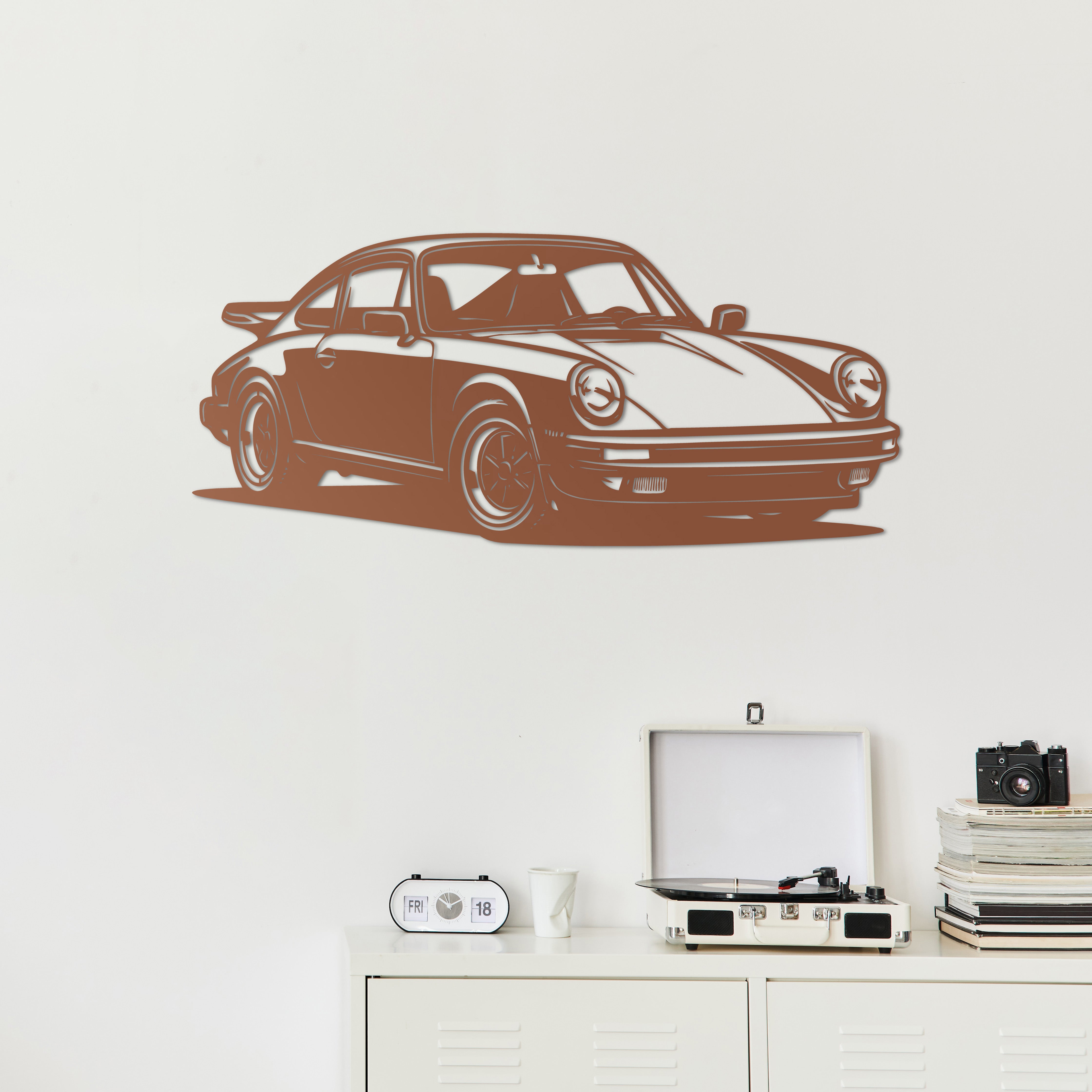 Porsche 911 – Klasik Spor Araba Metal Duvar Dekoru