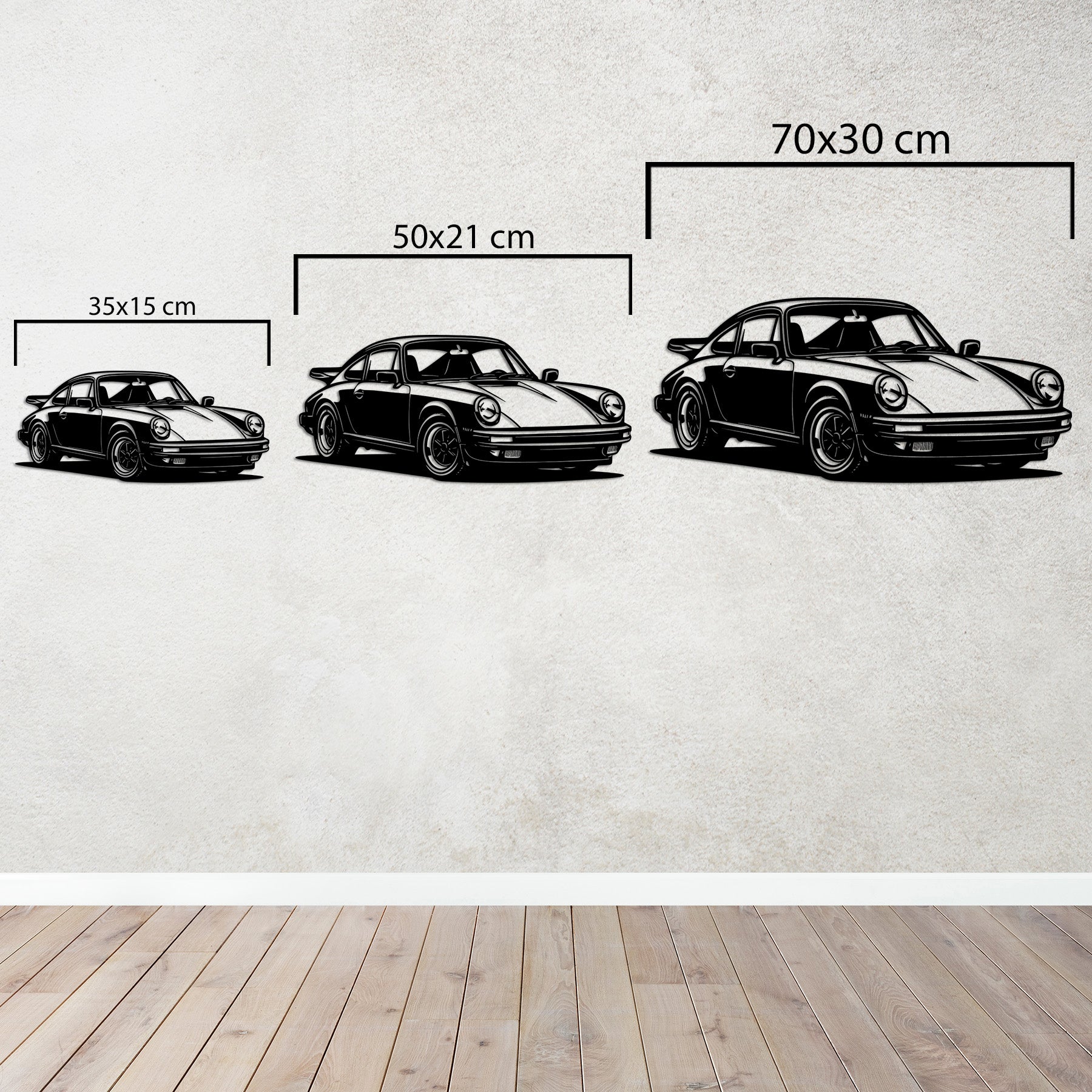 Porsche 911 – Klasik Spor Araba Metal Duvar Dekoru