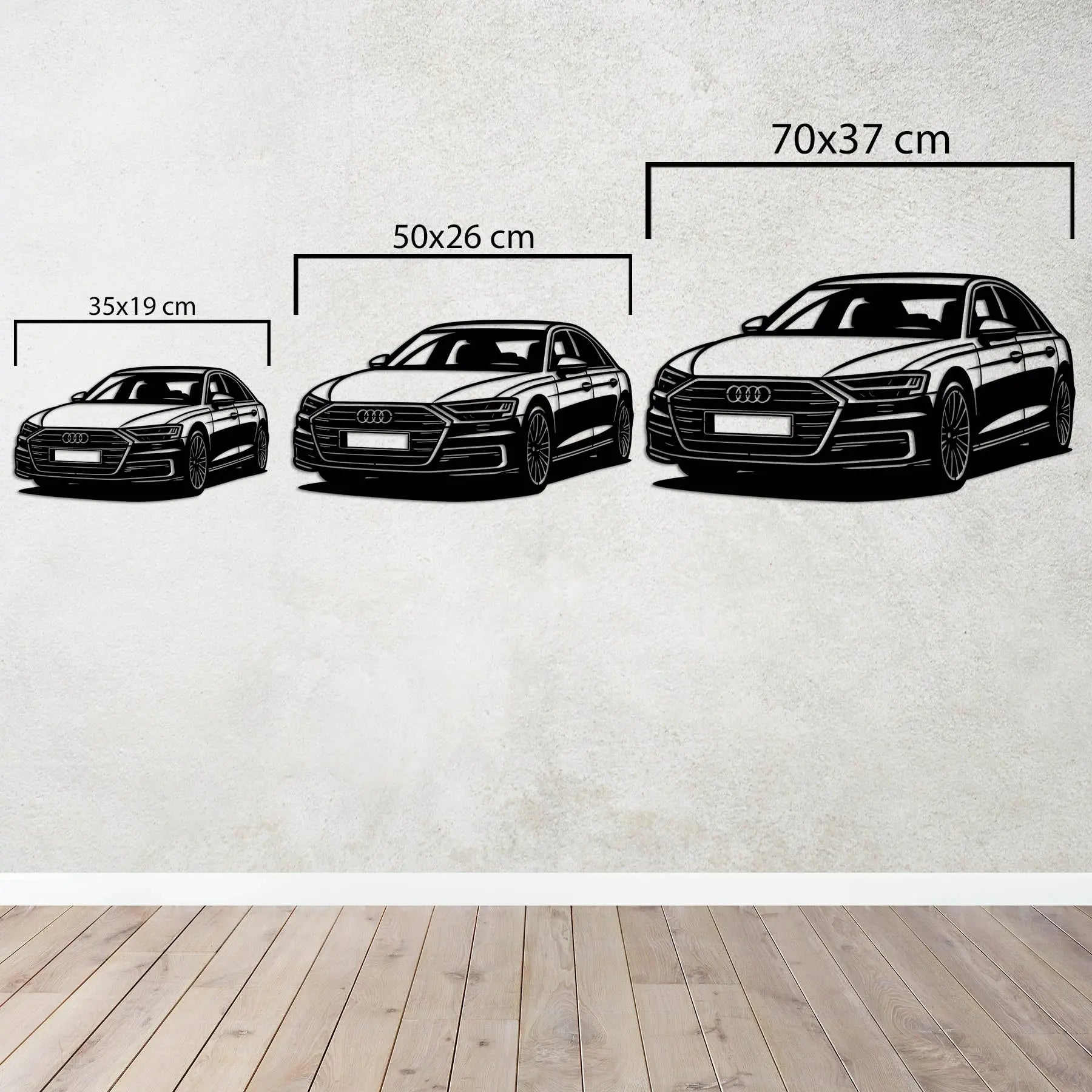 Audi A8 – Araba Metal Duvar Dekoru Laser Artique