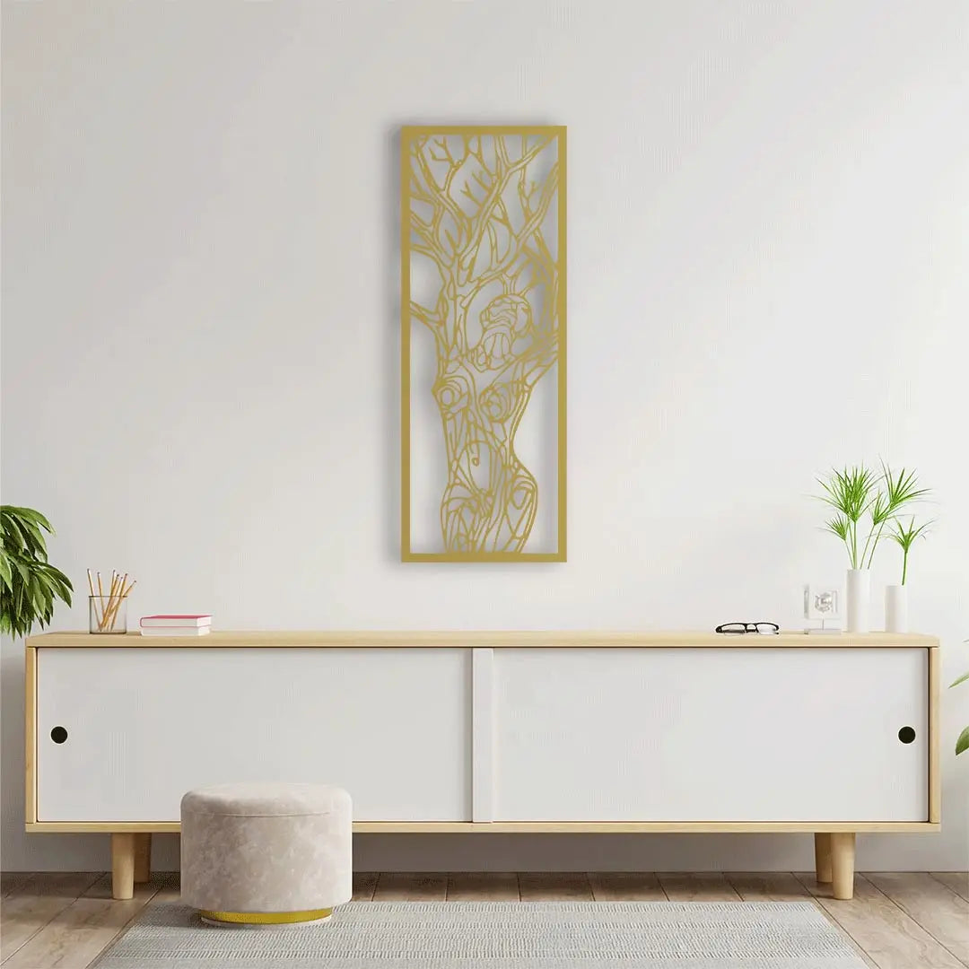 Doğanın Ruhuyla Metal Duvar Dekoru Laser Artique