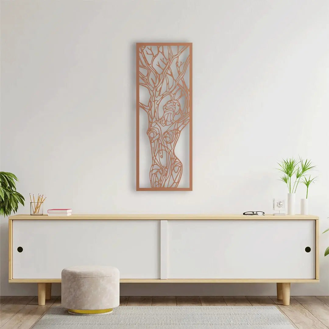 Doğanın Ruhuyla Metal Duvar Dekoru Laser Artique