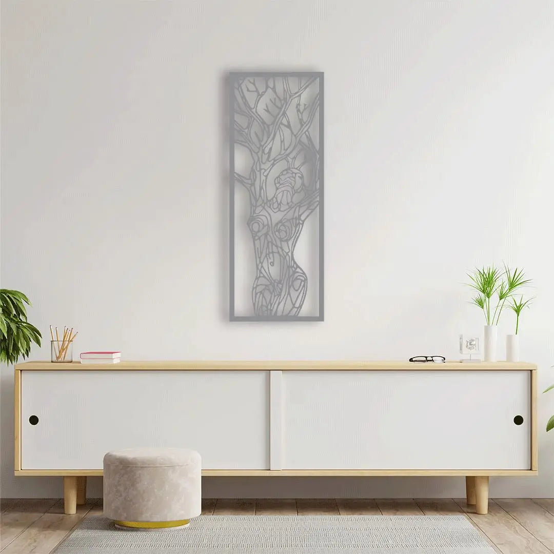 Doğanın Ruhuyla Metal Duvar Dekoru Laser Artique