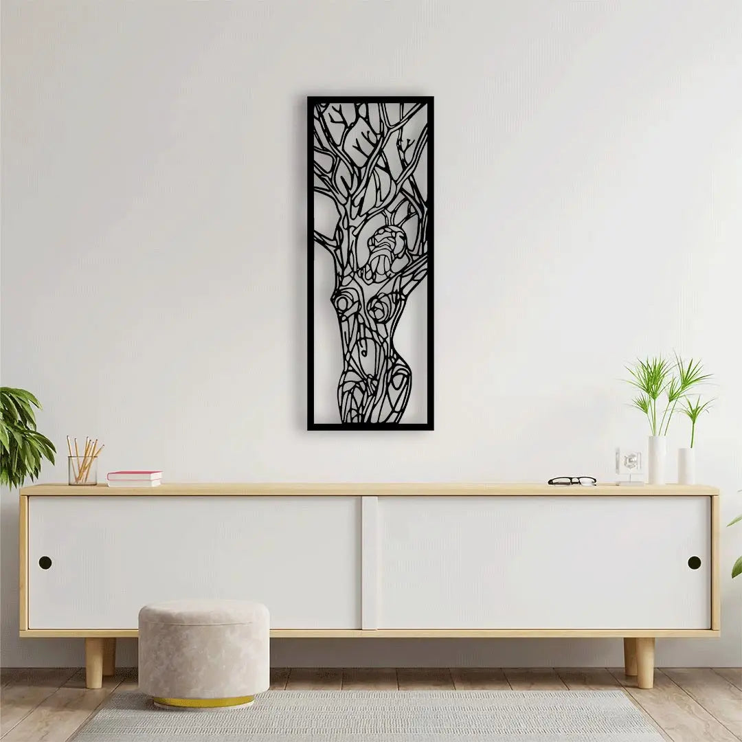 Doğanın Ruhuyla Metal Duvar Dekoru Laser Artique