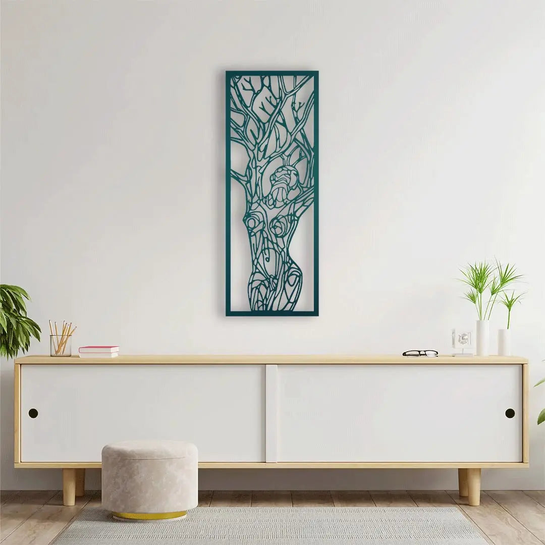 Doğanın Ruhuyla Metal Duvar Dekoru Laser Artique