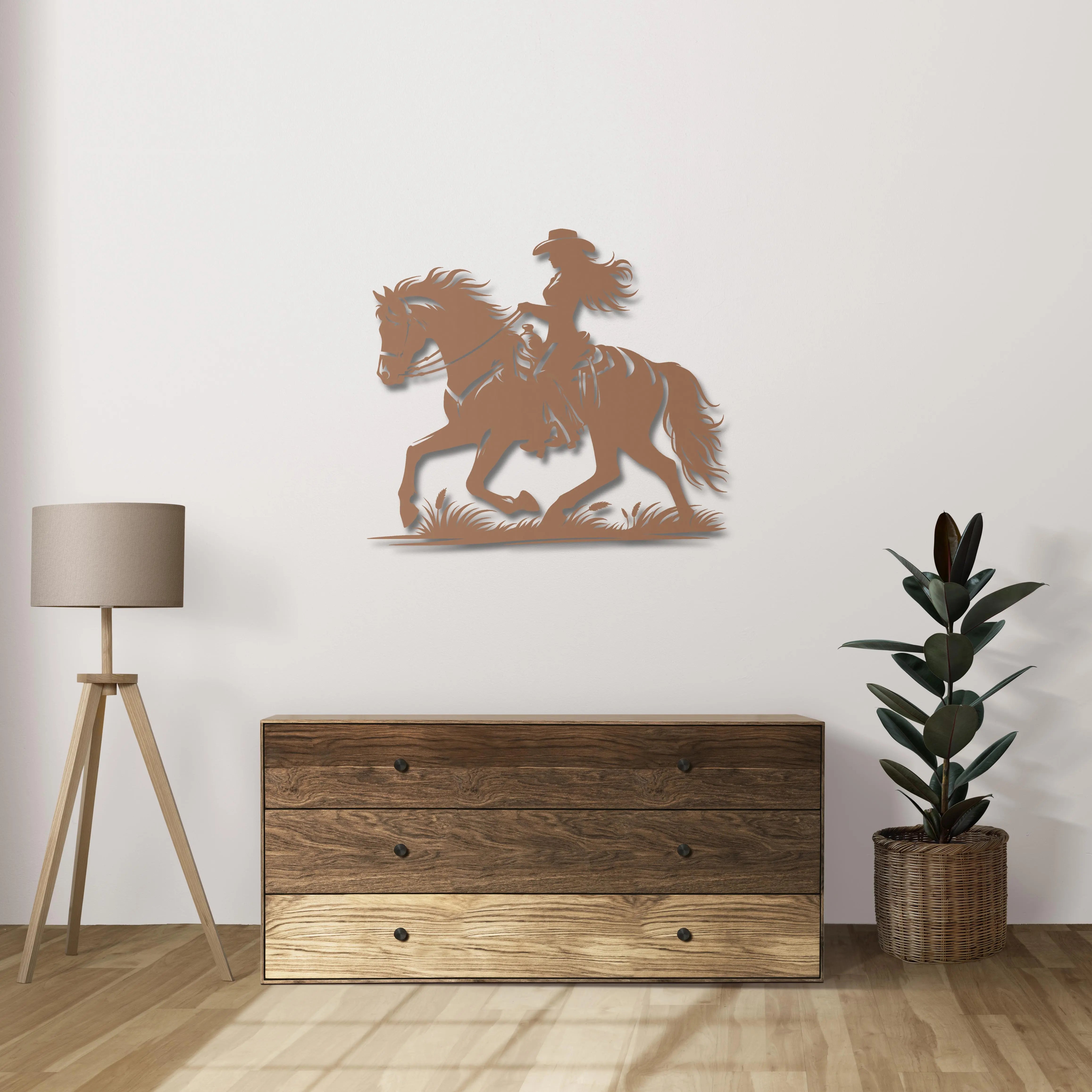 Özgürlüğün Rüzgarı Metal Duvar Dekoru Laser Artique