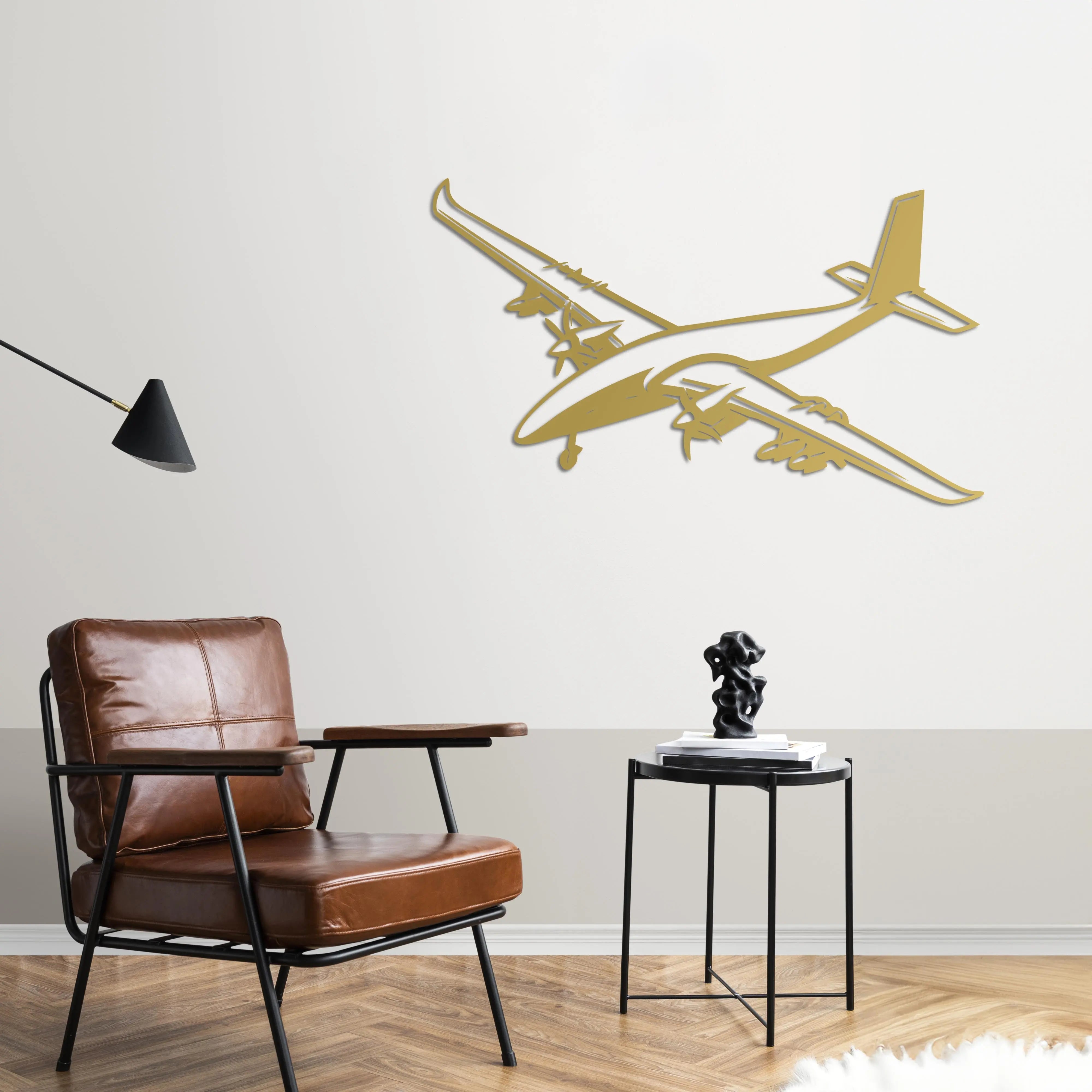 Bayraktar Akıncı TİHA – Metal Duvar Dekoru Laser Artique