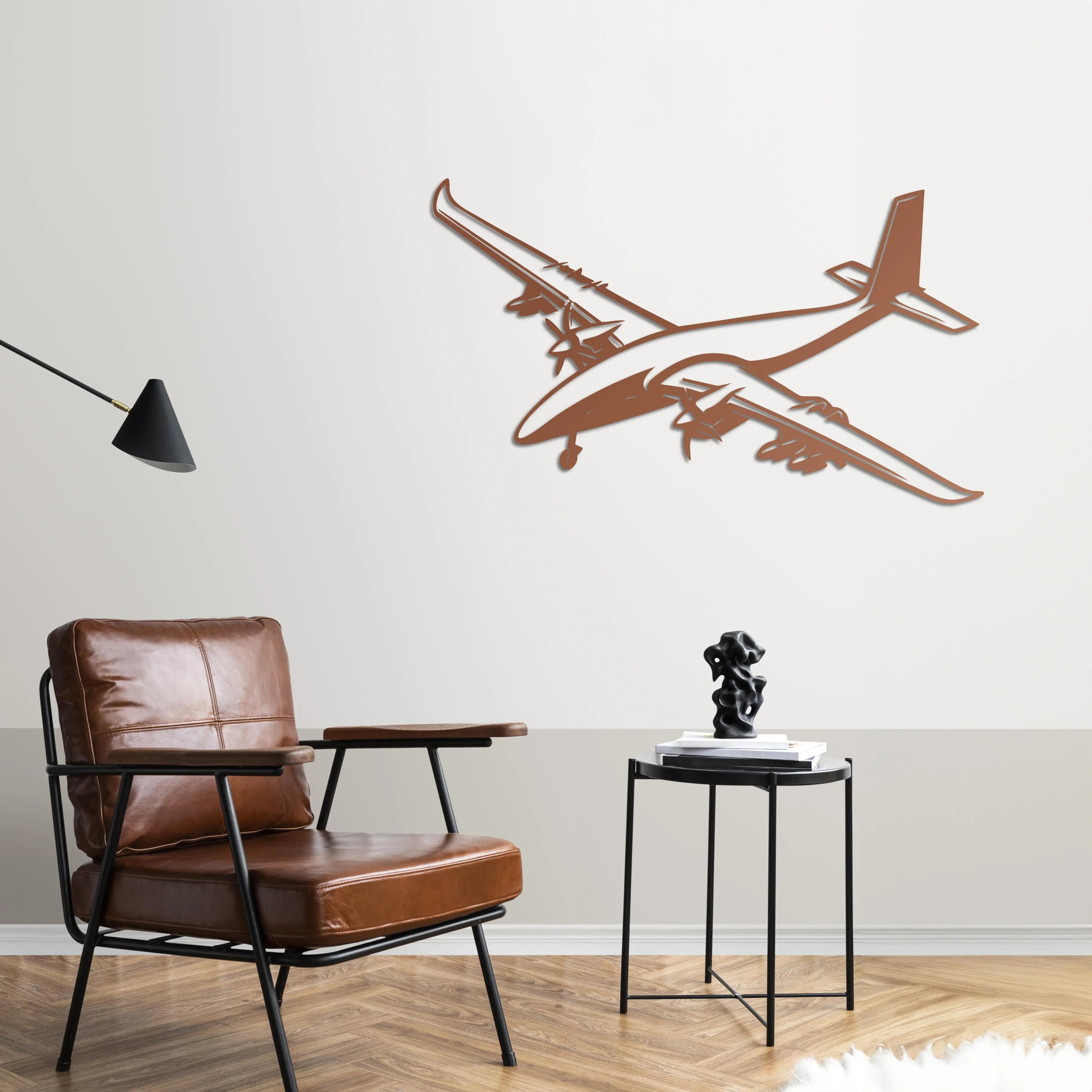 Bayraktar Akıncı TİHA – Metal Duvar Dekoru Laser Artique