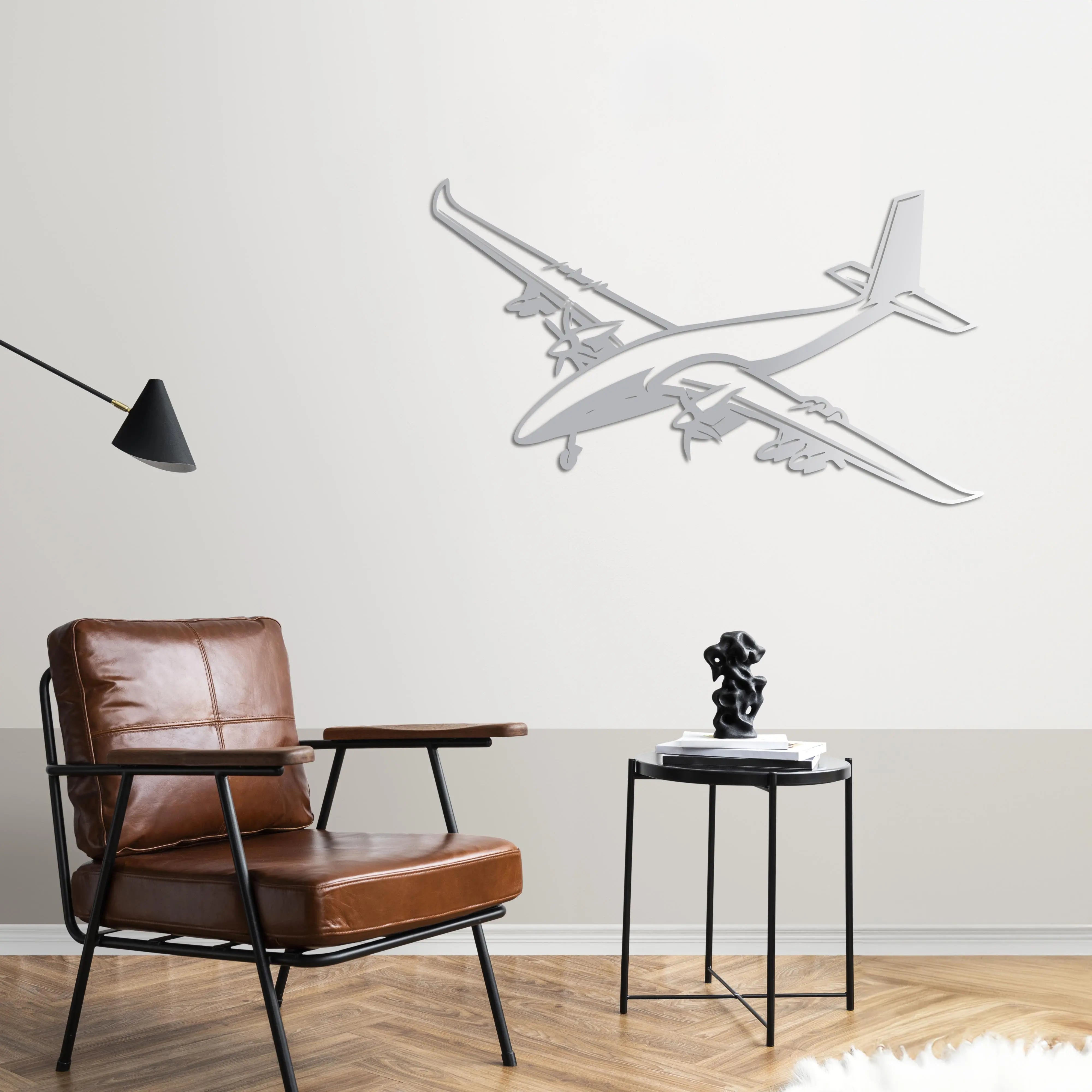 Bayraktar Akıncı TİHA – Metal Duvar Dekoru Laser Artique