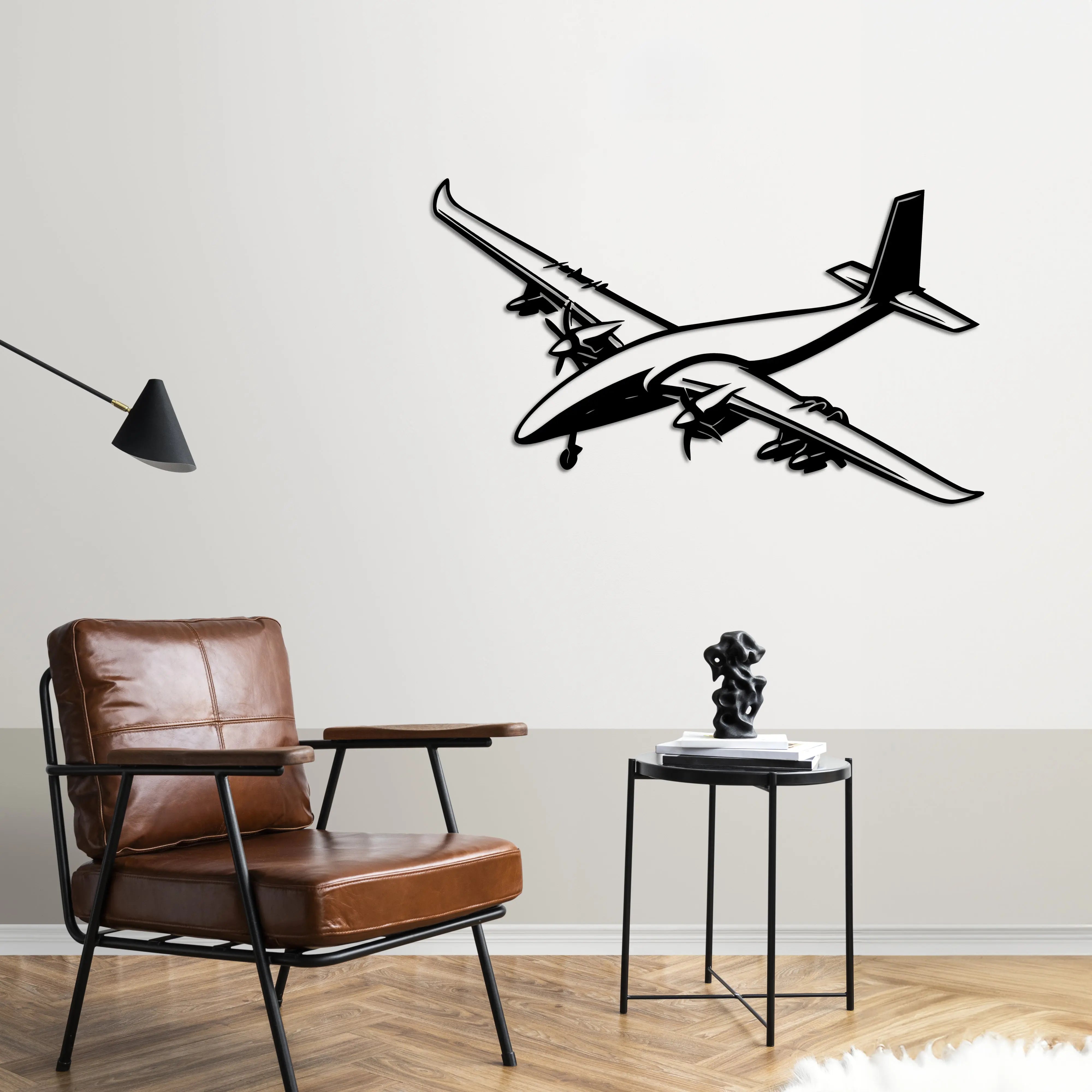 Bayraktar Akıncı TİHA – Metal Duvar Dekoru Laser Artique