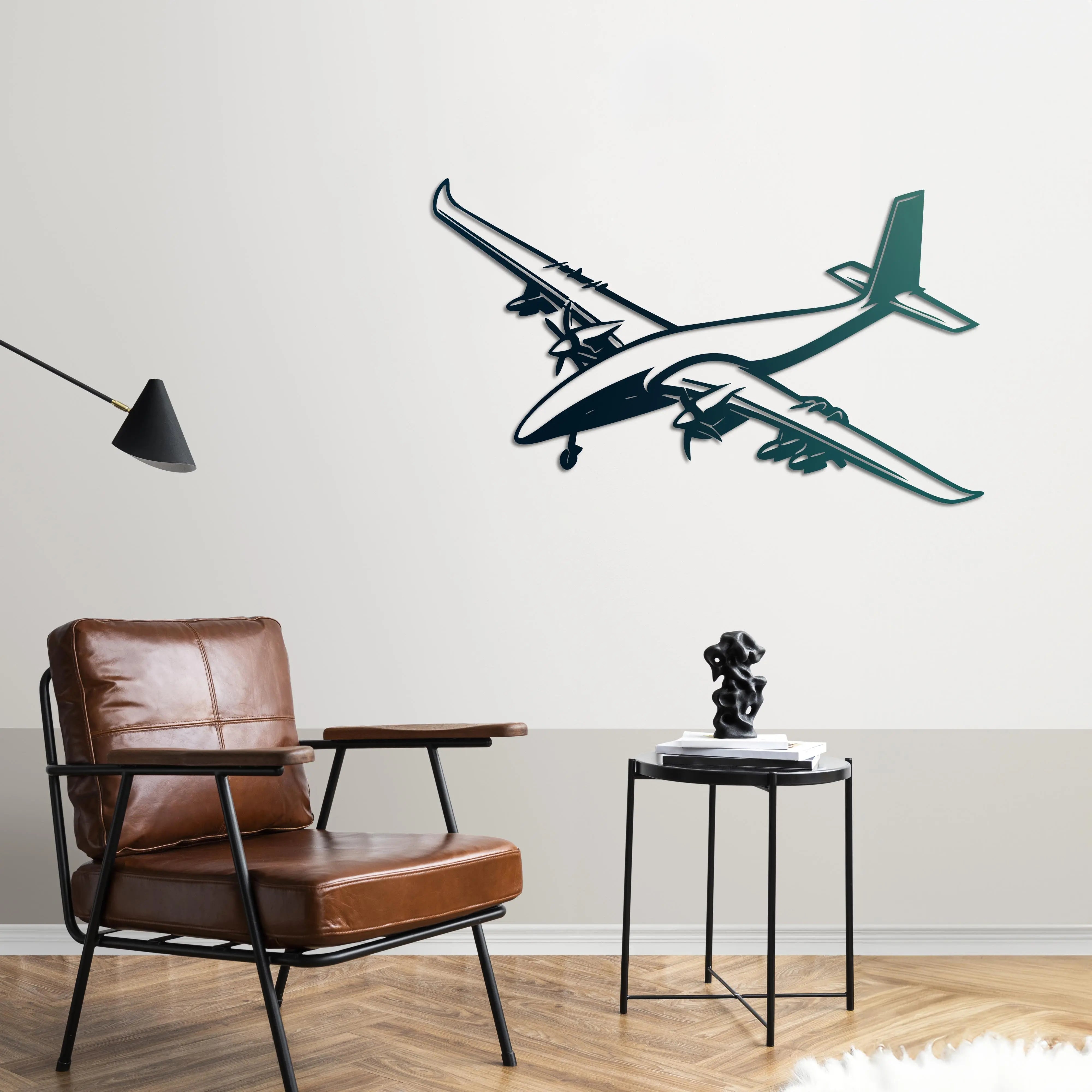 Bayraktar Akıncı TİHA – Metal Duvar Dekoru Laser Artique