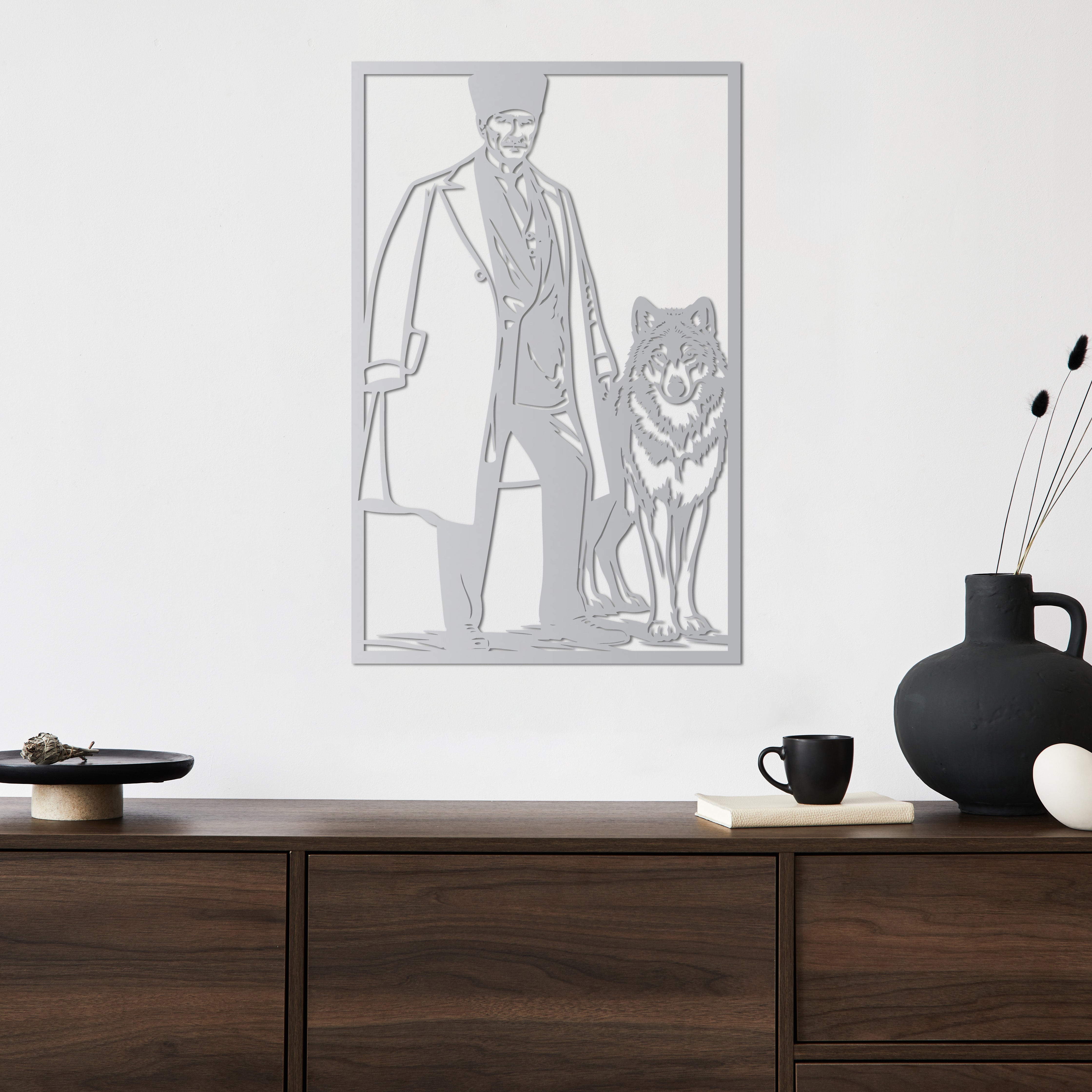 Asil Lider Atatürk Metal Duvar Dekoru