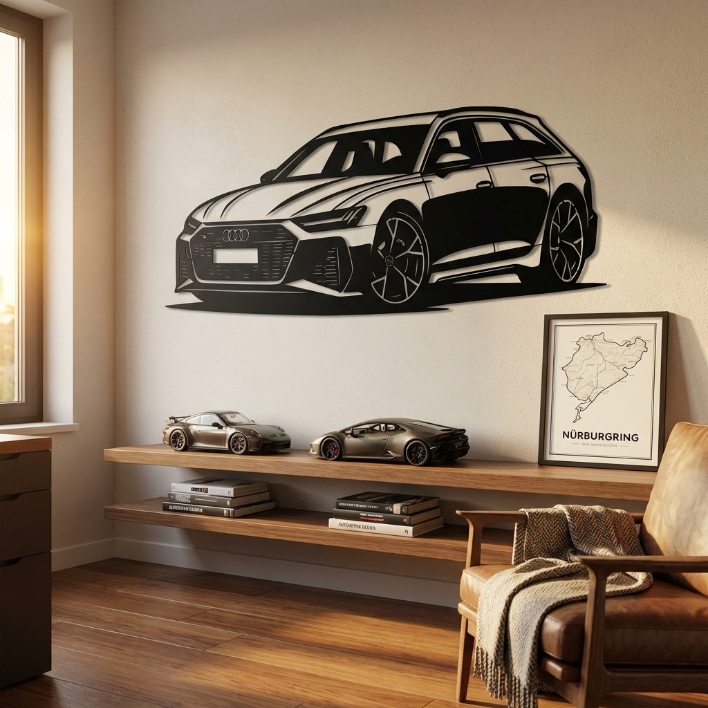 Audi RS6 Avant – Araba Metal Duvar Dekoru