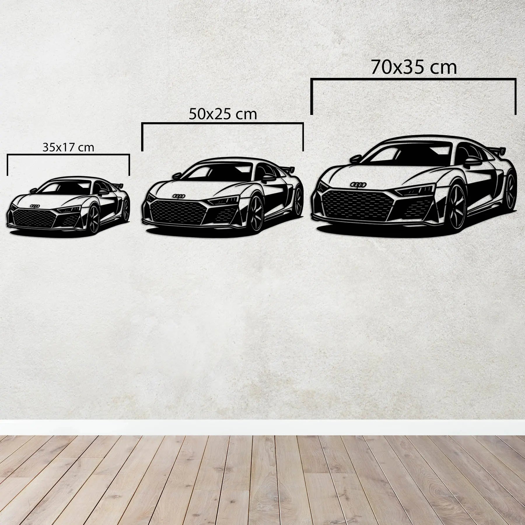 Audi R8 – Araba Metal Duvar Dekoru Laser Artique