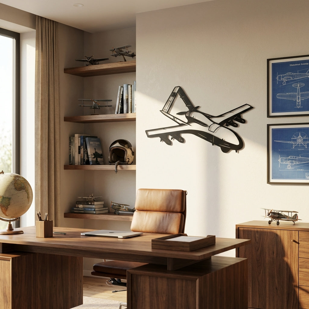 Bayraktar TB2 SİHA – Metal Duvar Dekoru