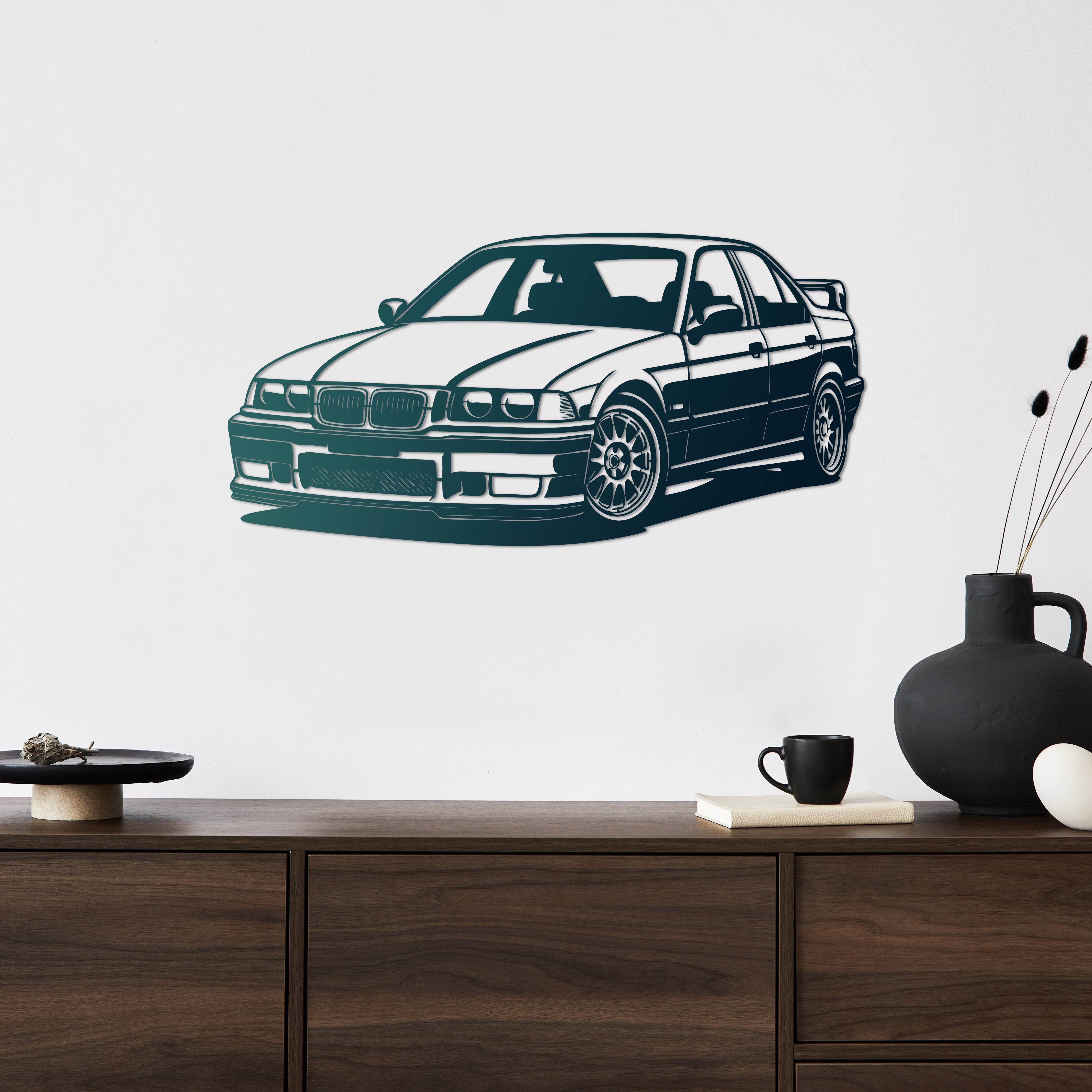 BMW E36 – Araba Metal Duvar Dekoru Laser Artique