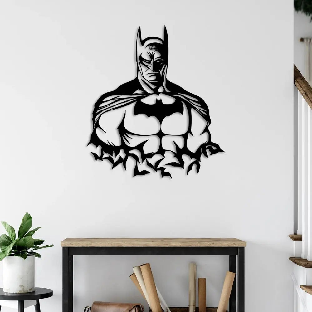 Gotham'ın Gözcüsü Metal Duvar Dekoru Laser Artique