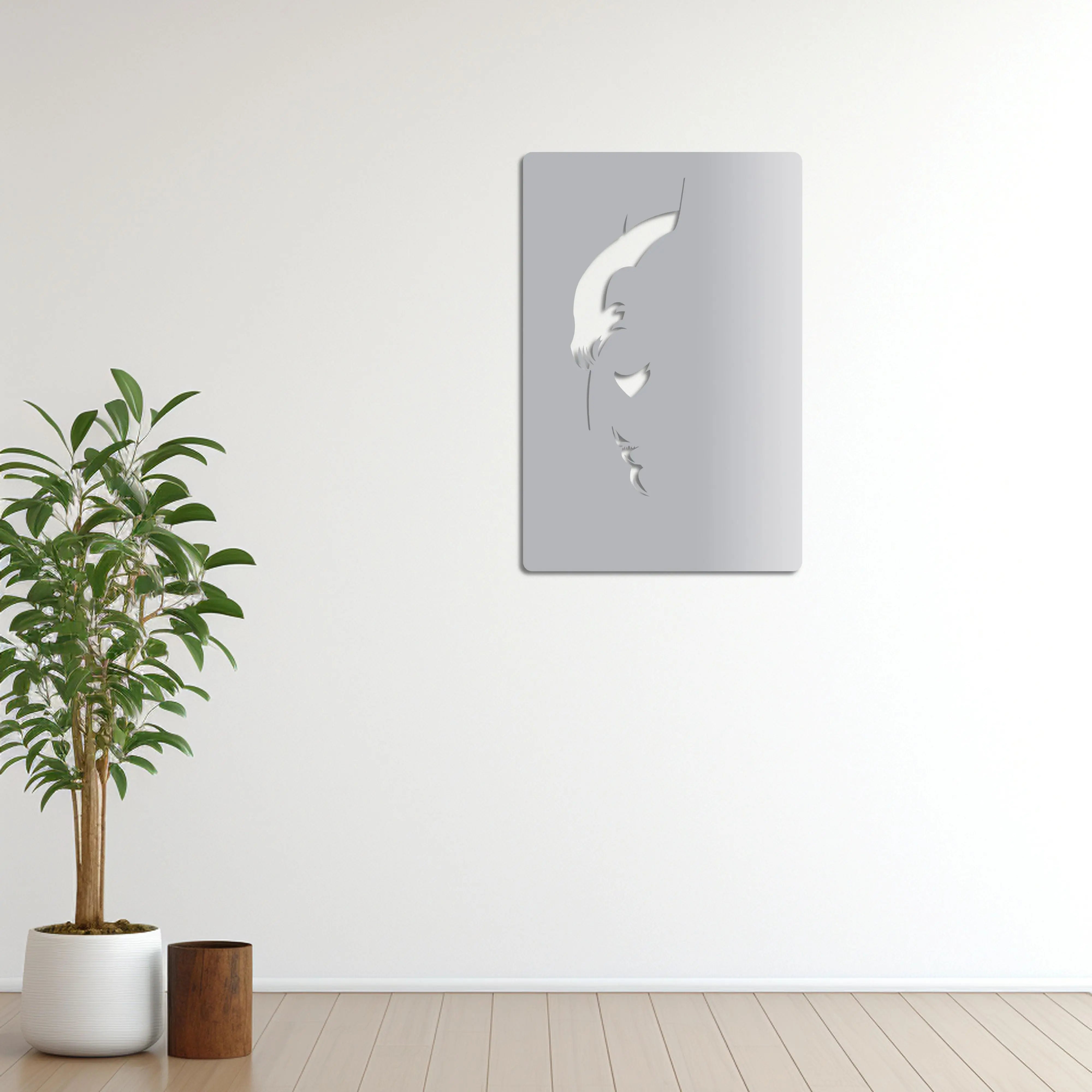 Gölgelerin İçinden Batman Metal Duvar Dekoru Laser Artique