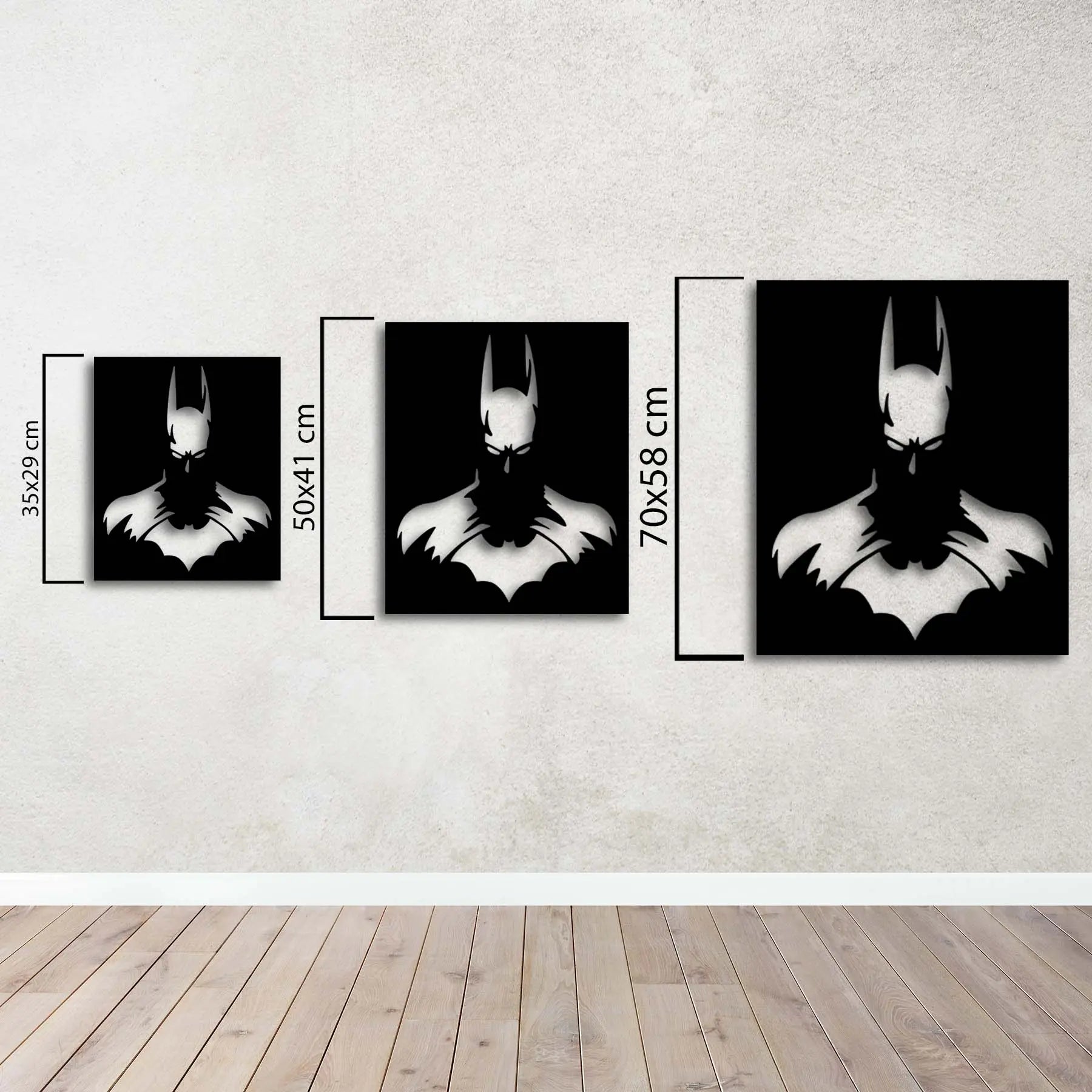 Batman Metal Duvar Dekoru Laser Artique