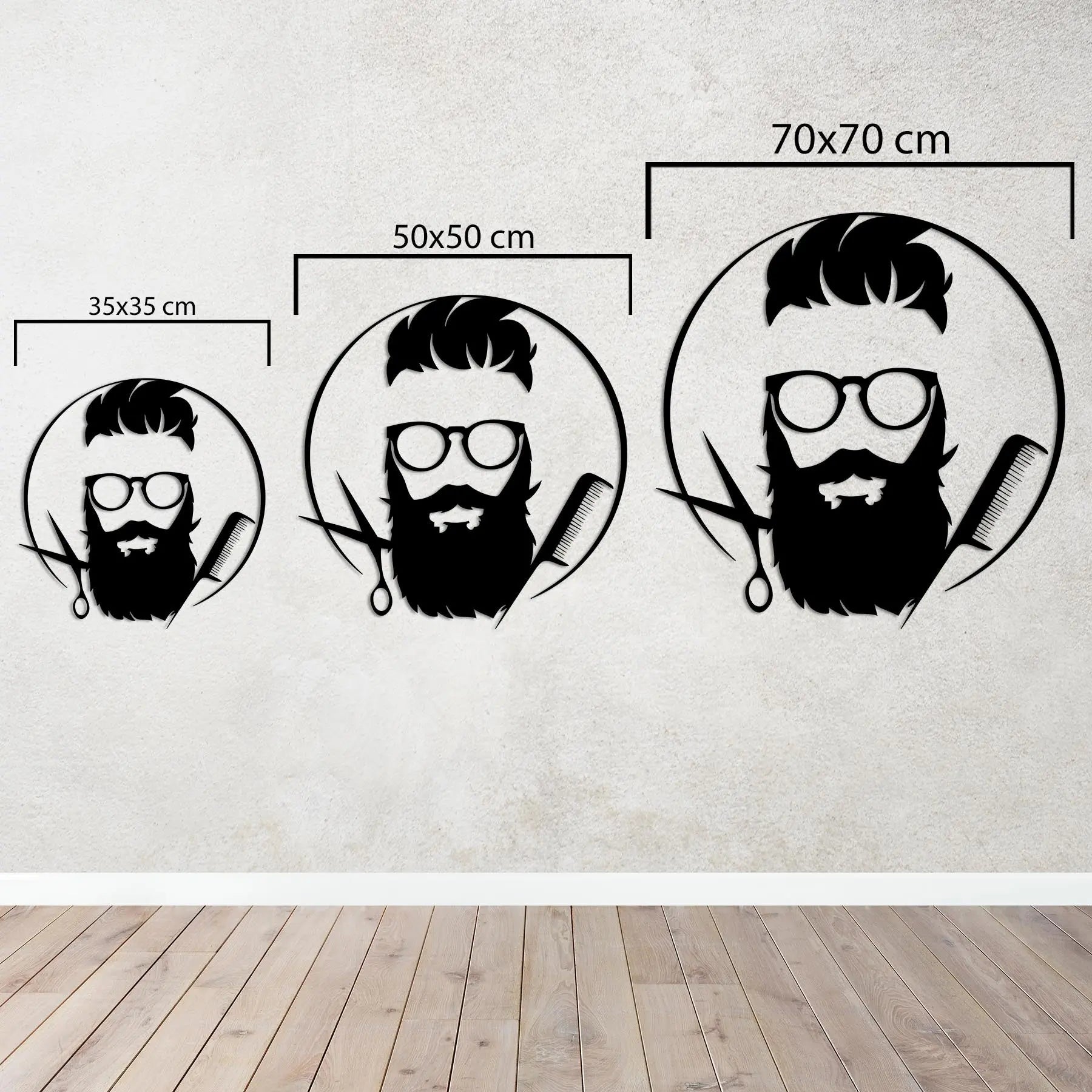 Tarzın İmzası – Berber Metal Duvar Dekoru Laser Artique
