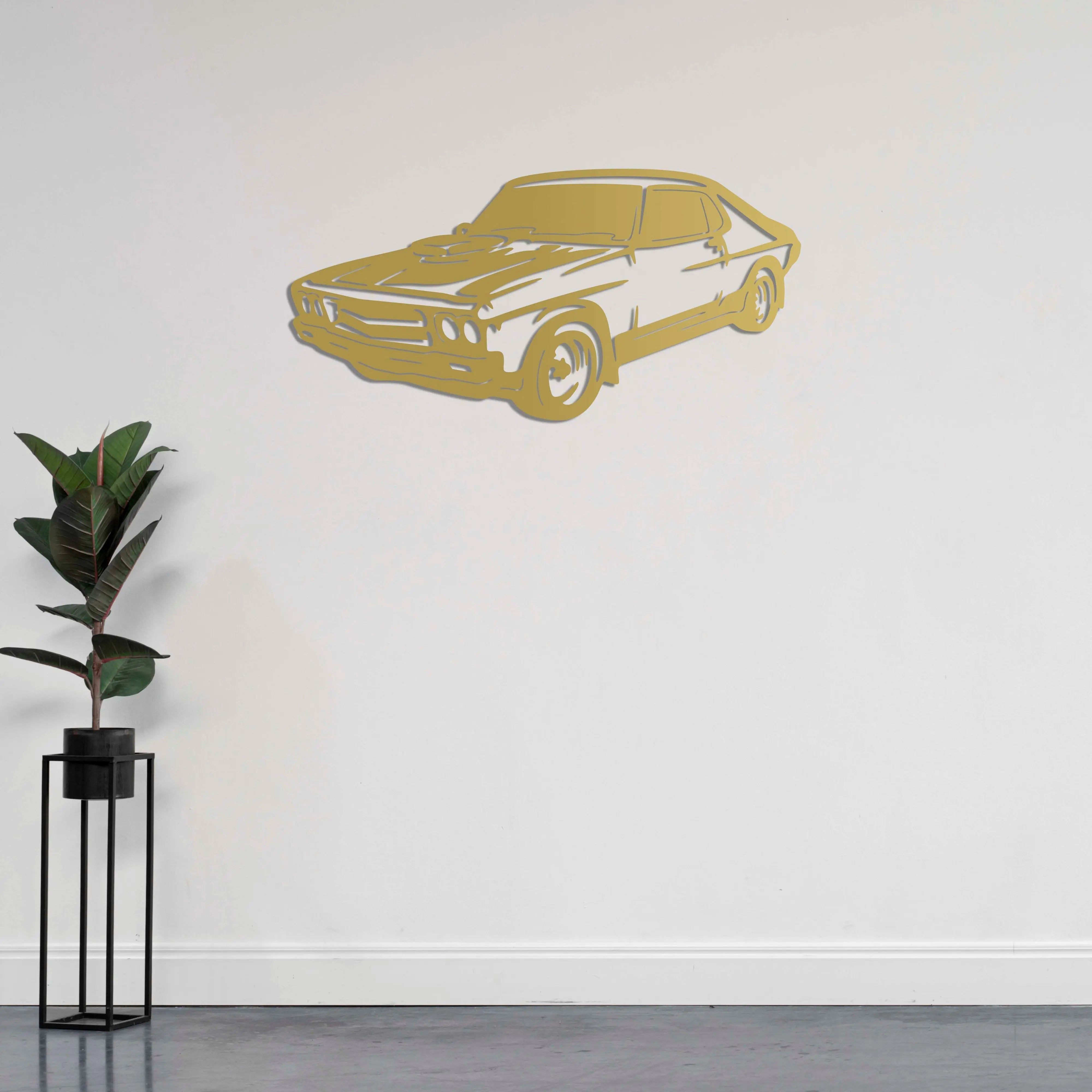 Bir Amerikan Klasiği - Araba Metal Duvar Dekoru Laser Artique