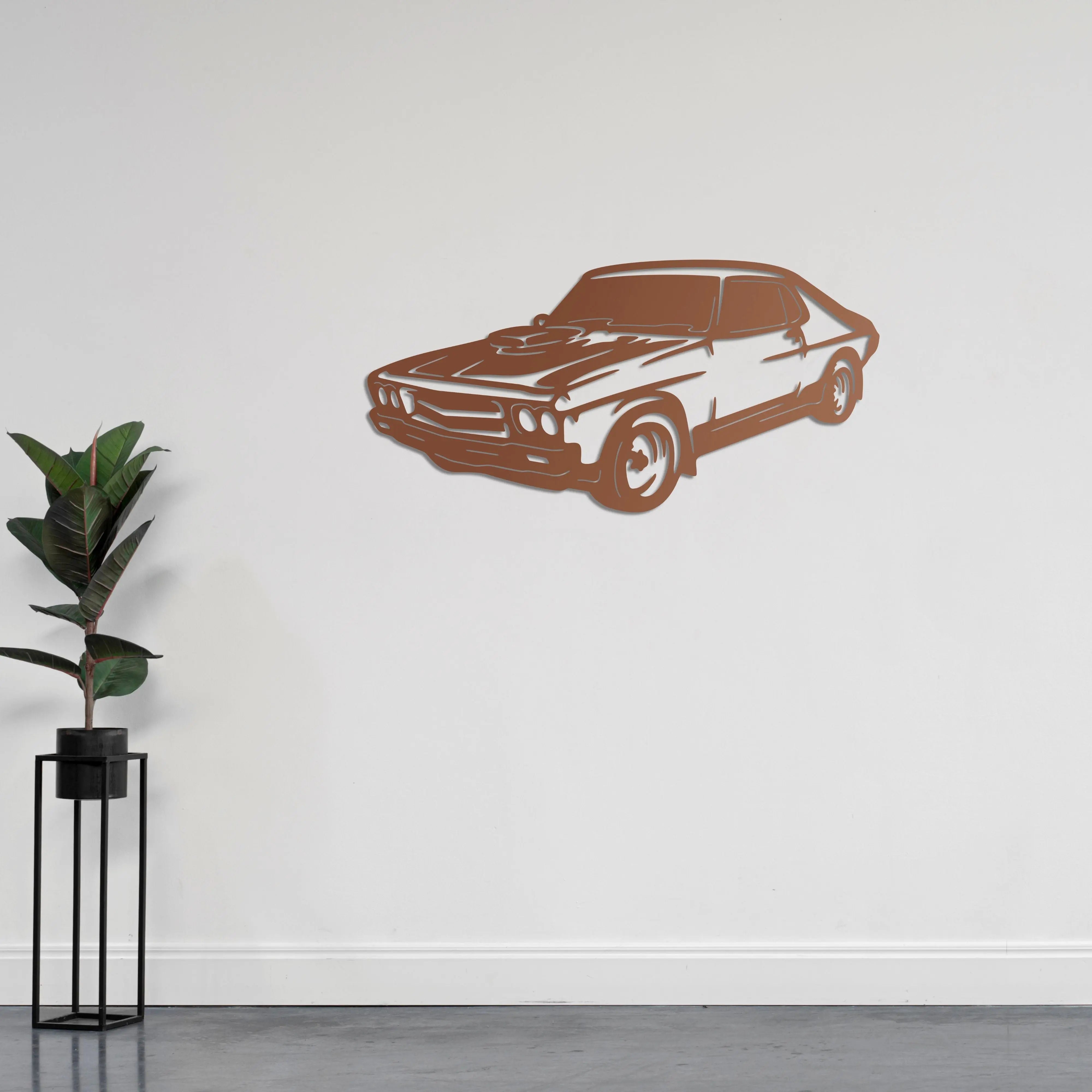 Bir Amerikan Klasiği - Araba Metal Duvar Dekoru Laser Artique