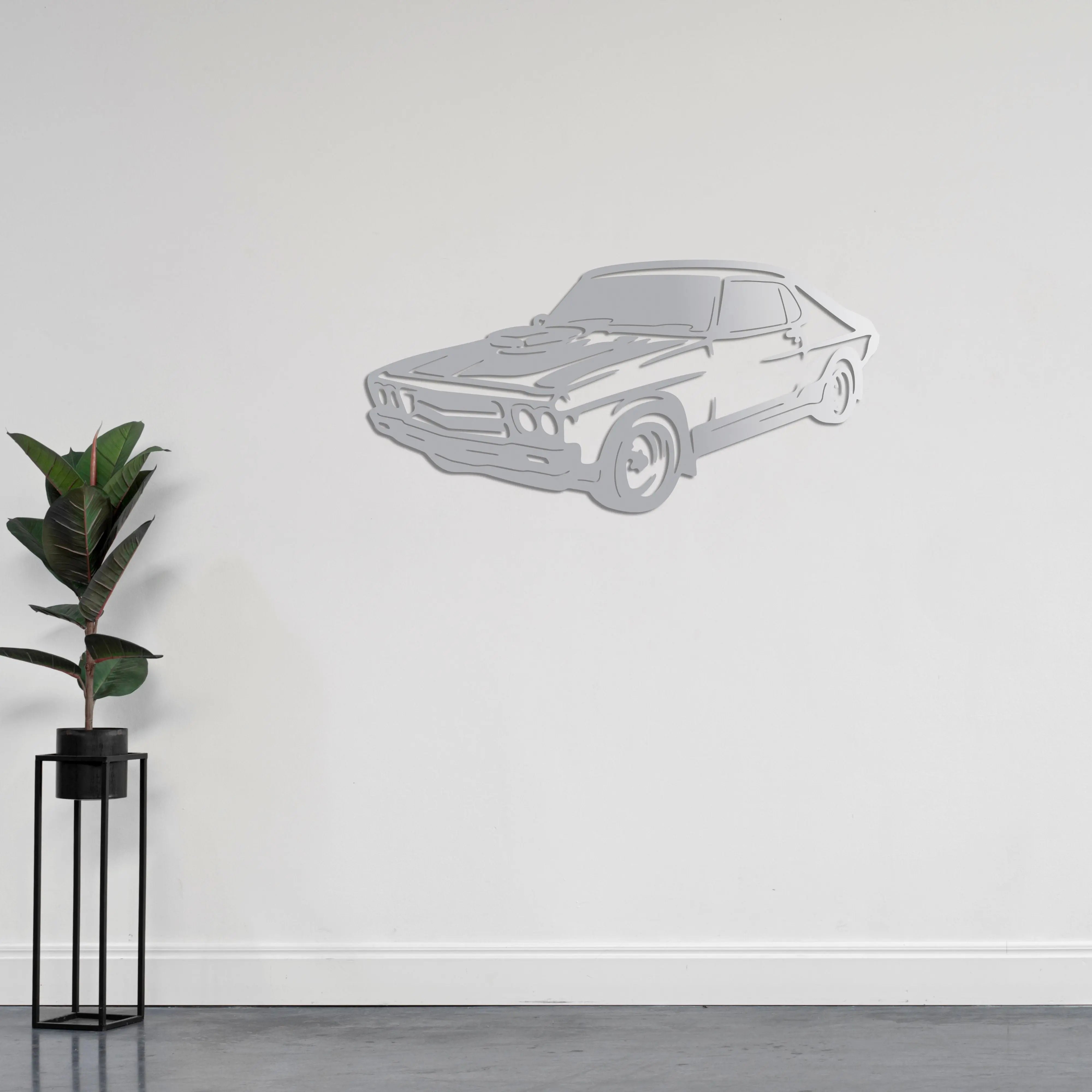 Bir Amerikan Klasiği - Araba Metal Duvar Dekoru Laser Artique