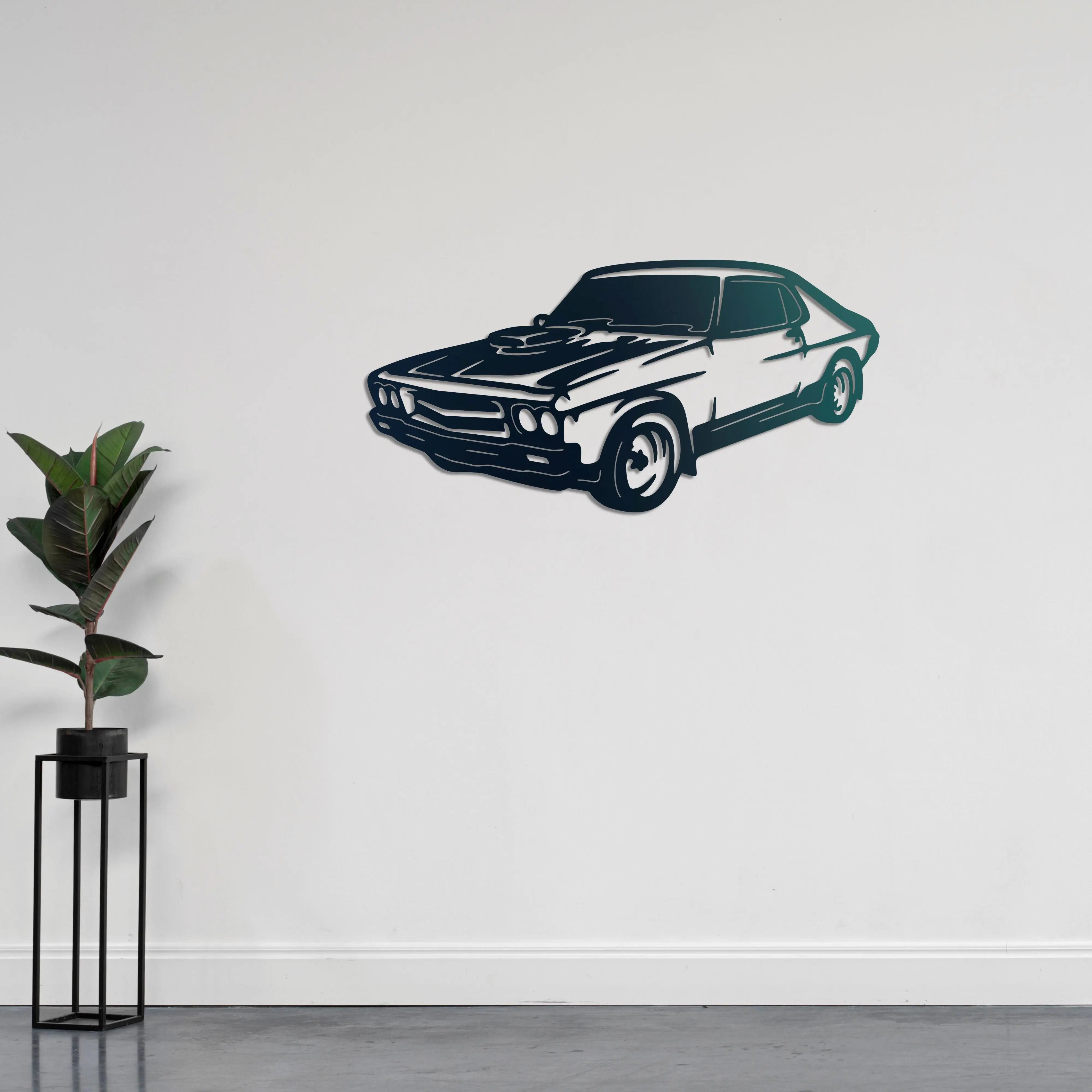 Bir Amerikan Klasiği - Araba Metal Duvar Dekoru Laser Artique