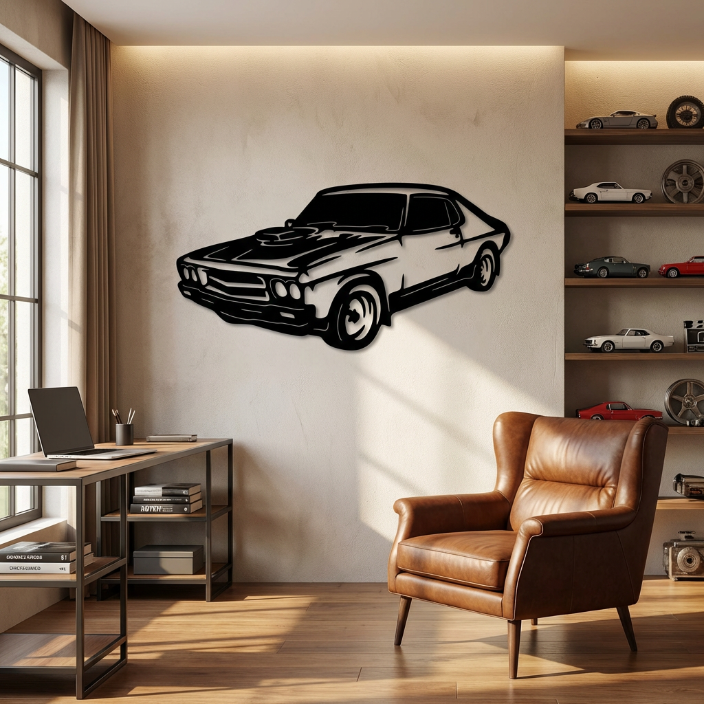 Bir Amerikan Klasiği - Araba Metal Duvar Dekoru
