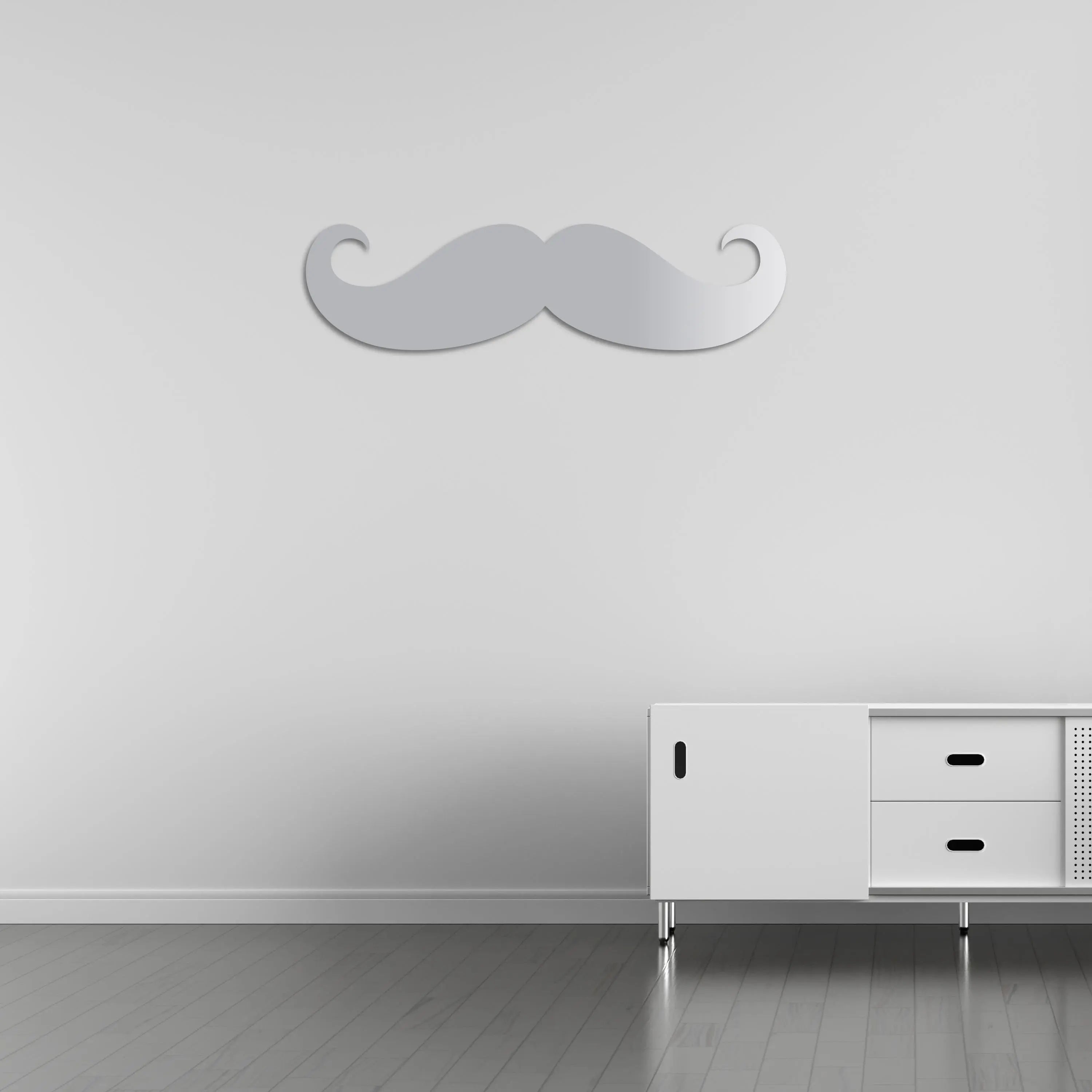 Klasik Bıyık – Metal Duvar Dekoru Laser Artique