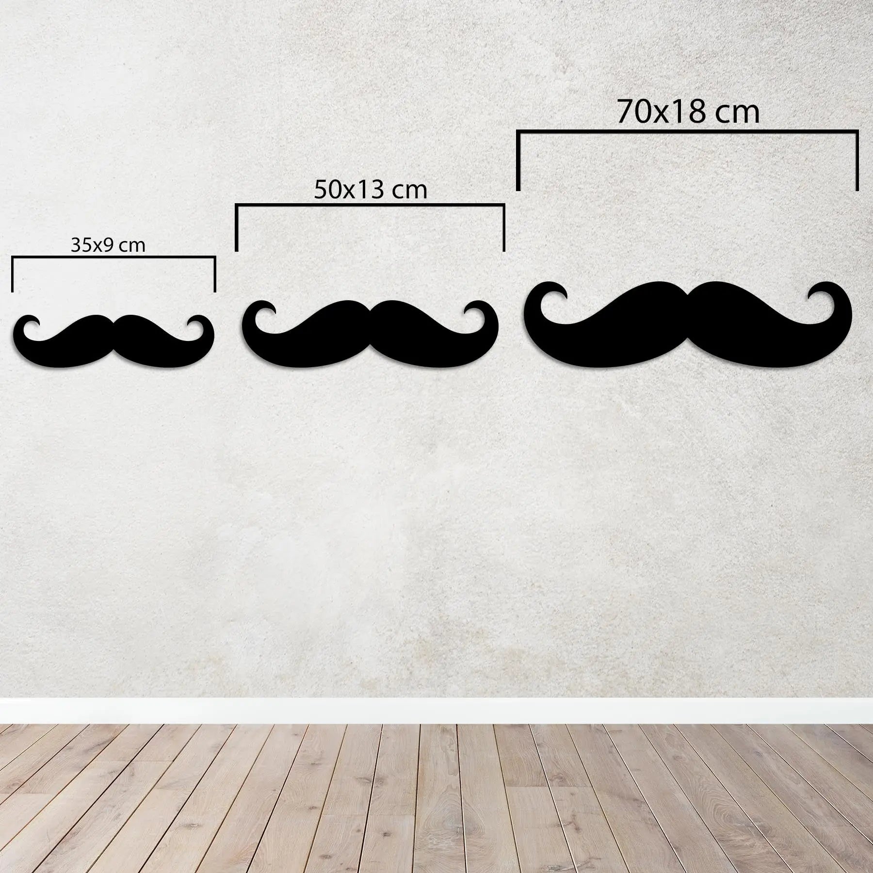 Klasik Bıyık – Metal Duvar Dekoru Laser Artique