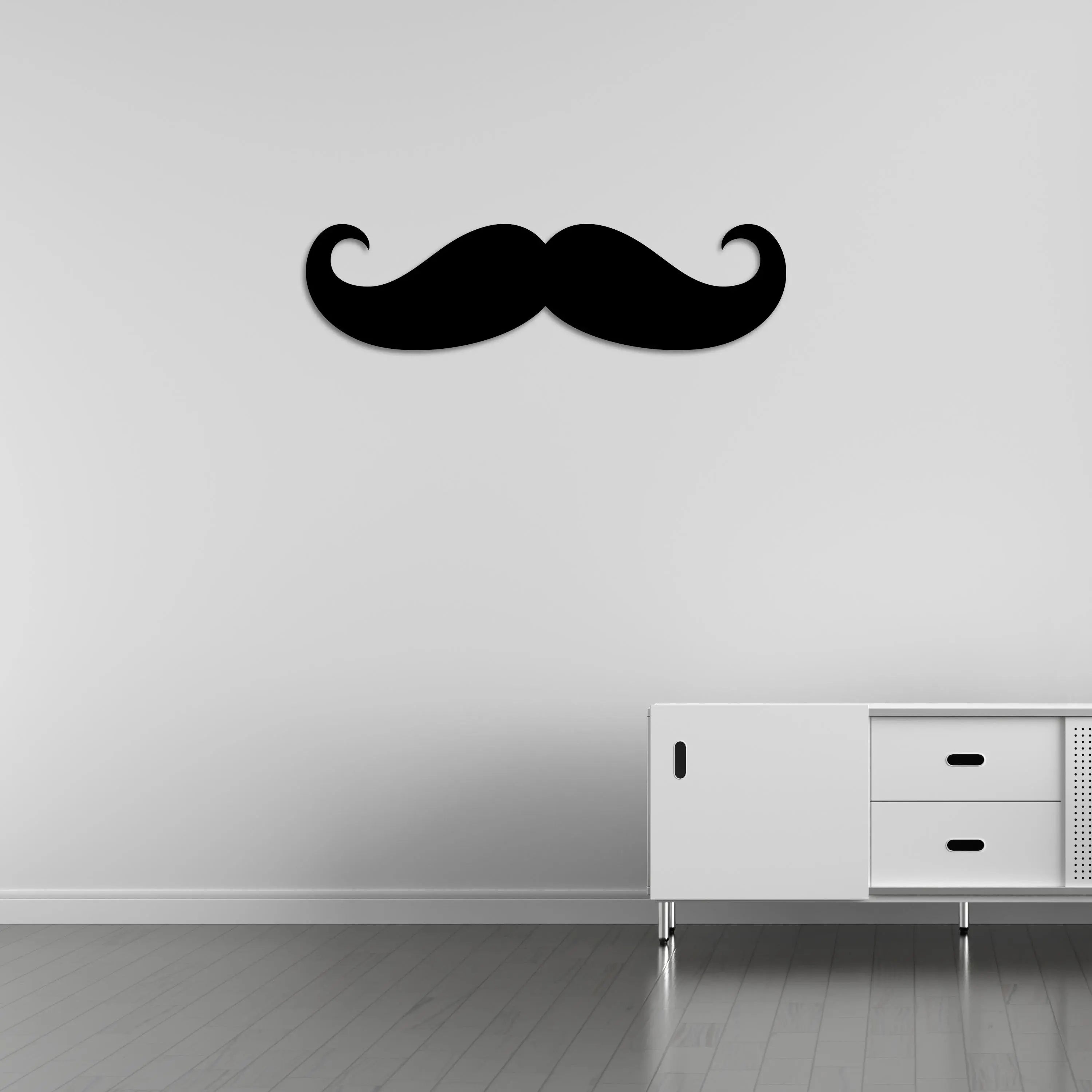 Klasik Bıyık – Metal Duvar Dekoru Laser Artique