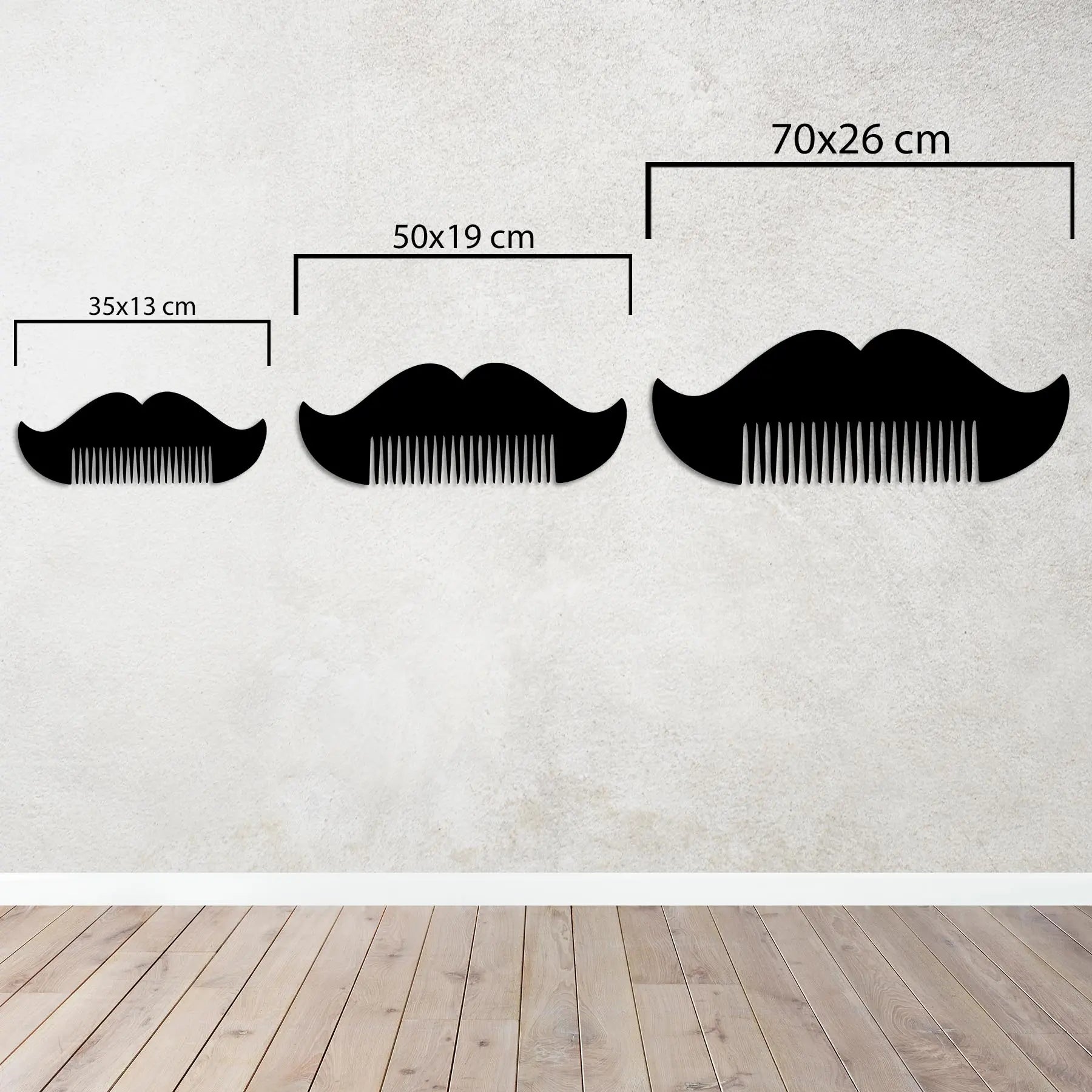 Taraklı Bıyık – Metal Duvar Dekoru Laser Artique