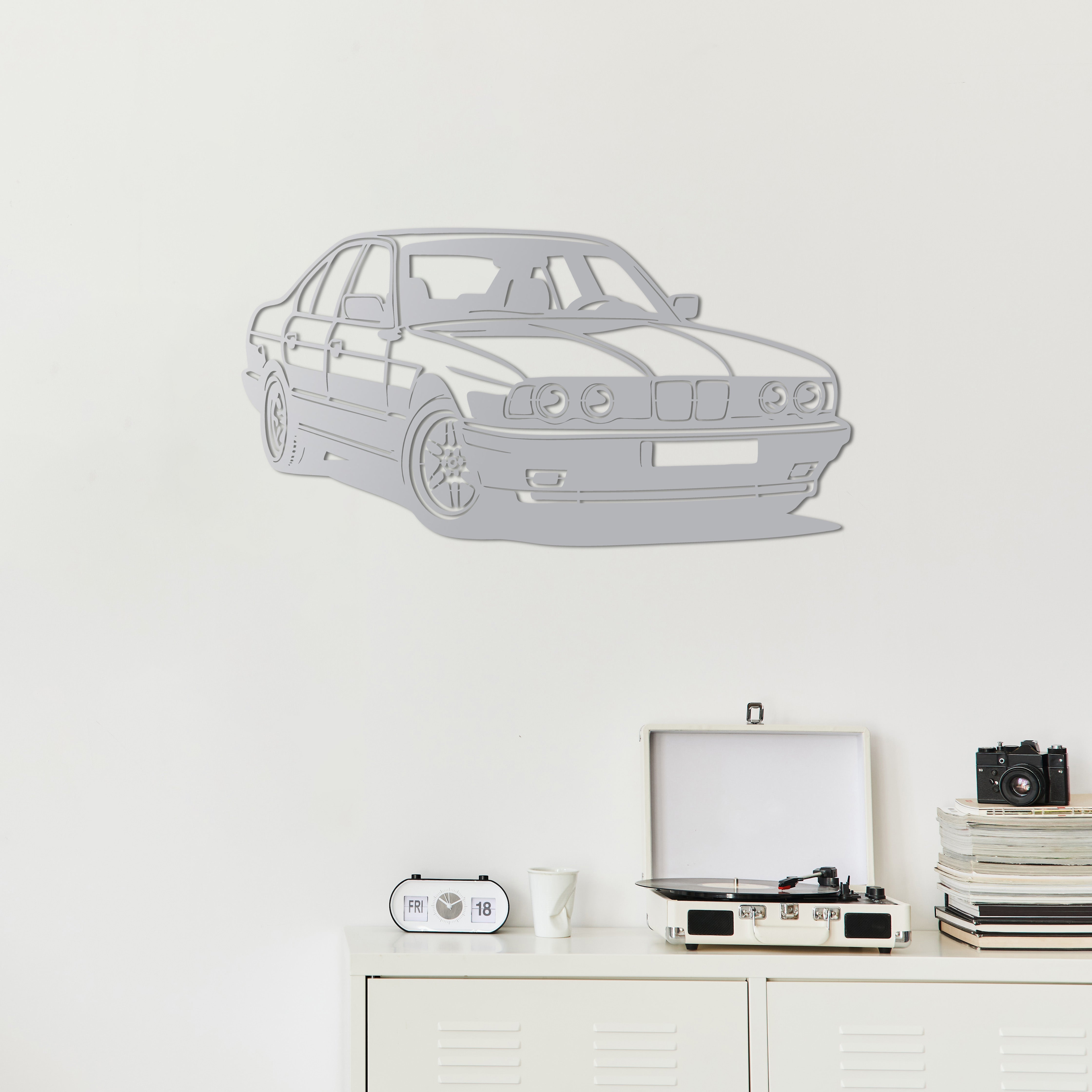 BMW E34 – Araba Metal Duvar Dekoru Laser Artique