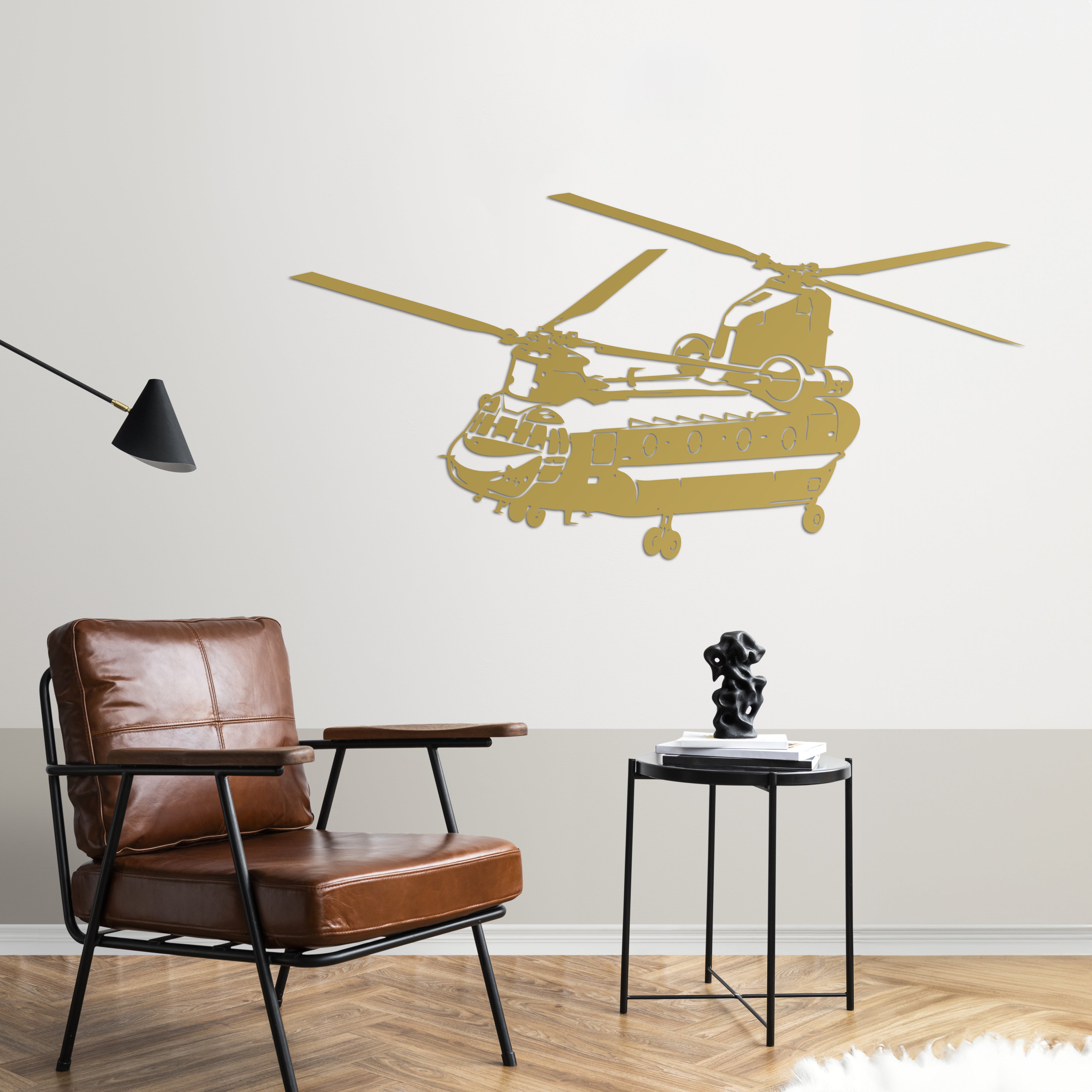 CH-47 Chinook – Askeri Helikopter Metal Duvar Dekoru