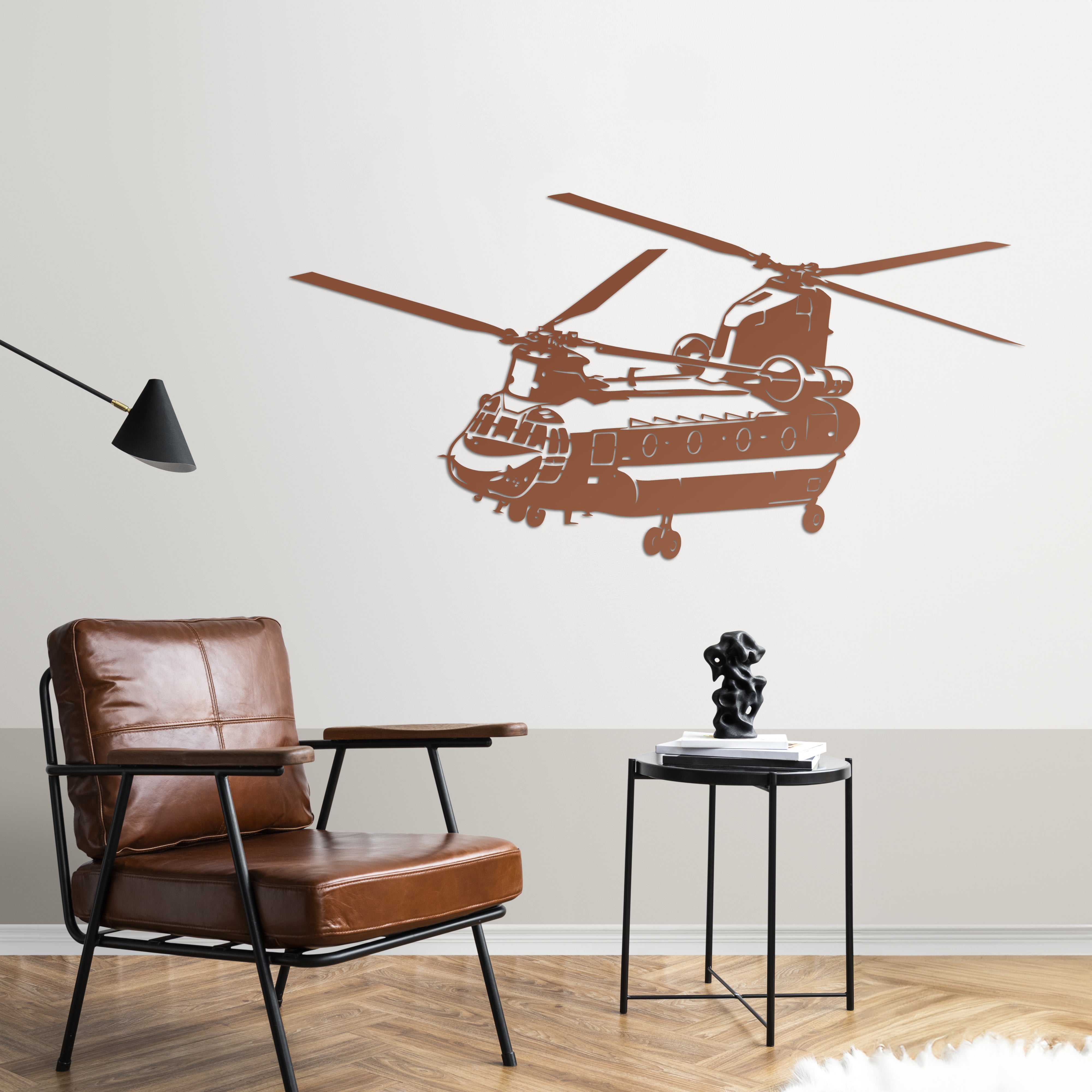 CH-47 Chinook – Askeri Helikopter Metal Duvar Dekoru