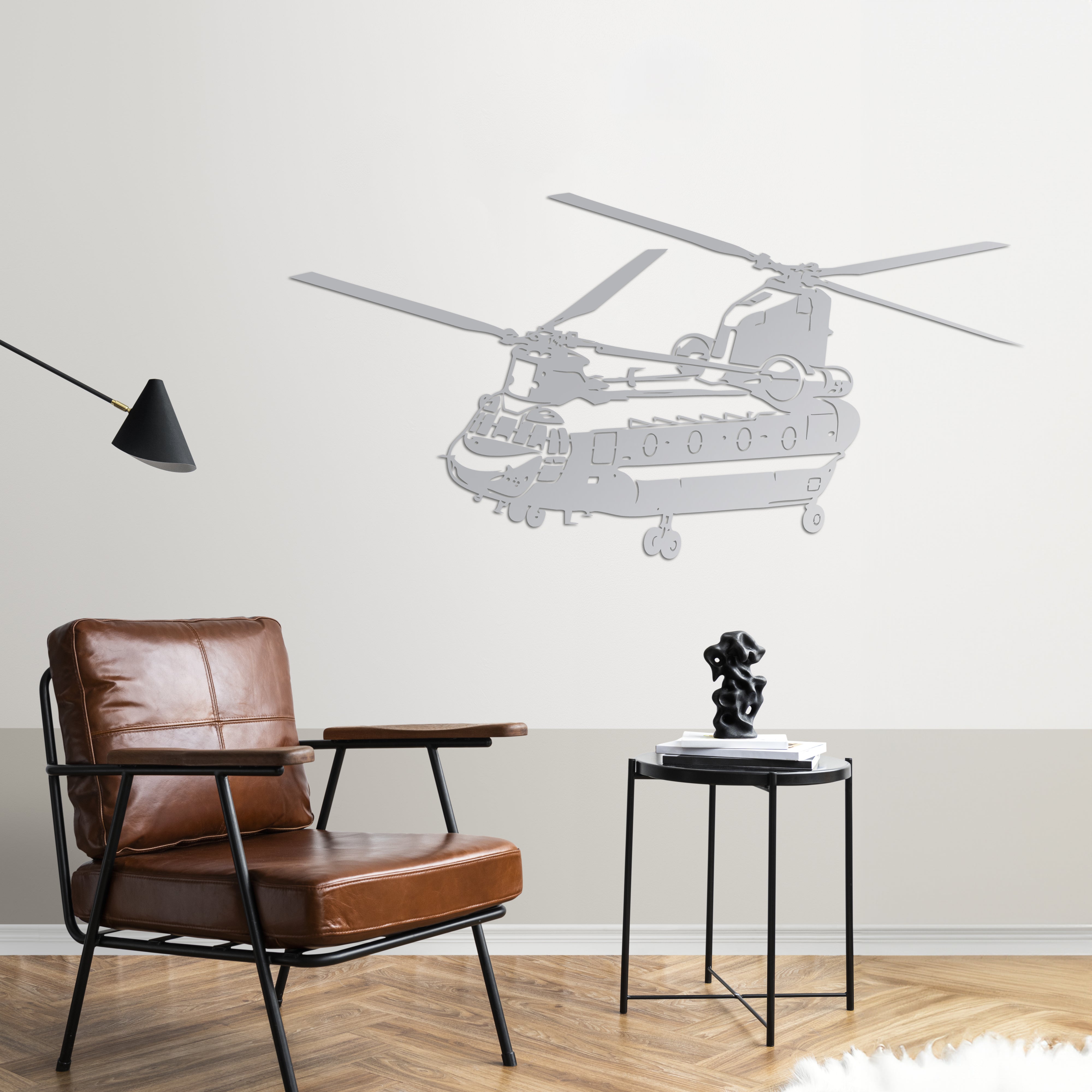 CH-47 Chinook – Askeri Helikopter Metal Duvar Dekoru