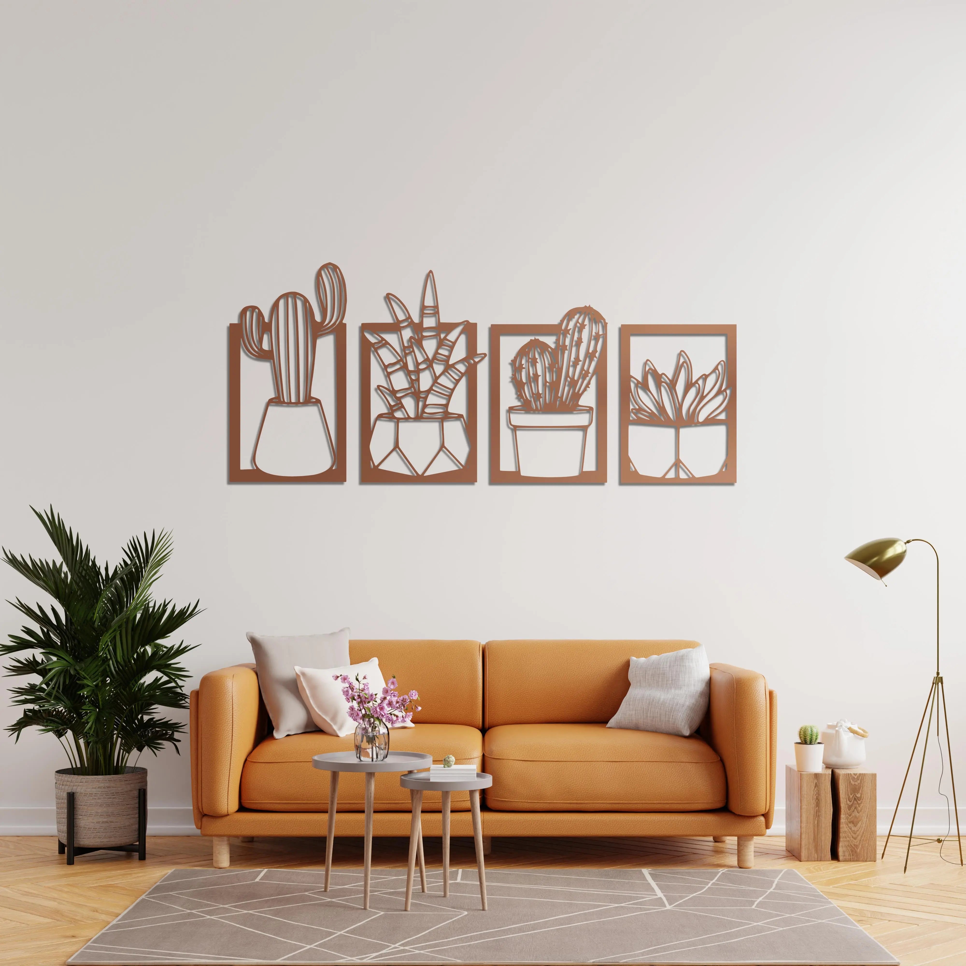 Çölün İhtişamı Metal Duvar Dekoru Laser Artique