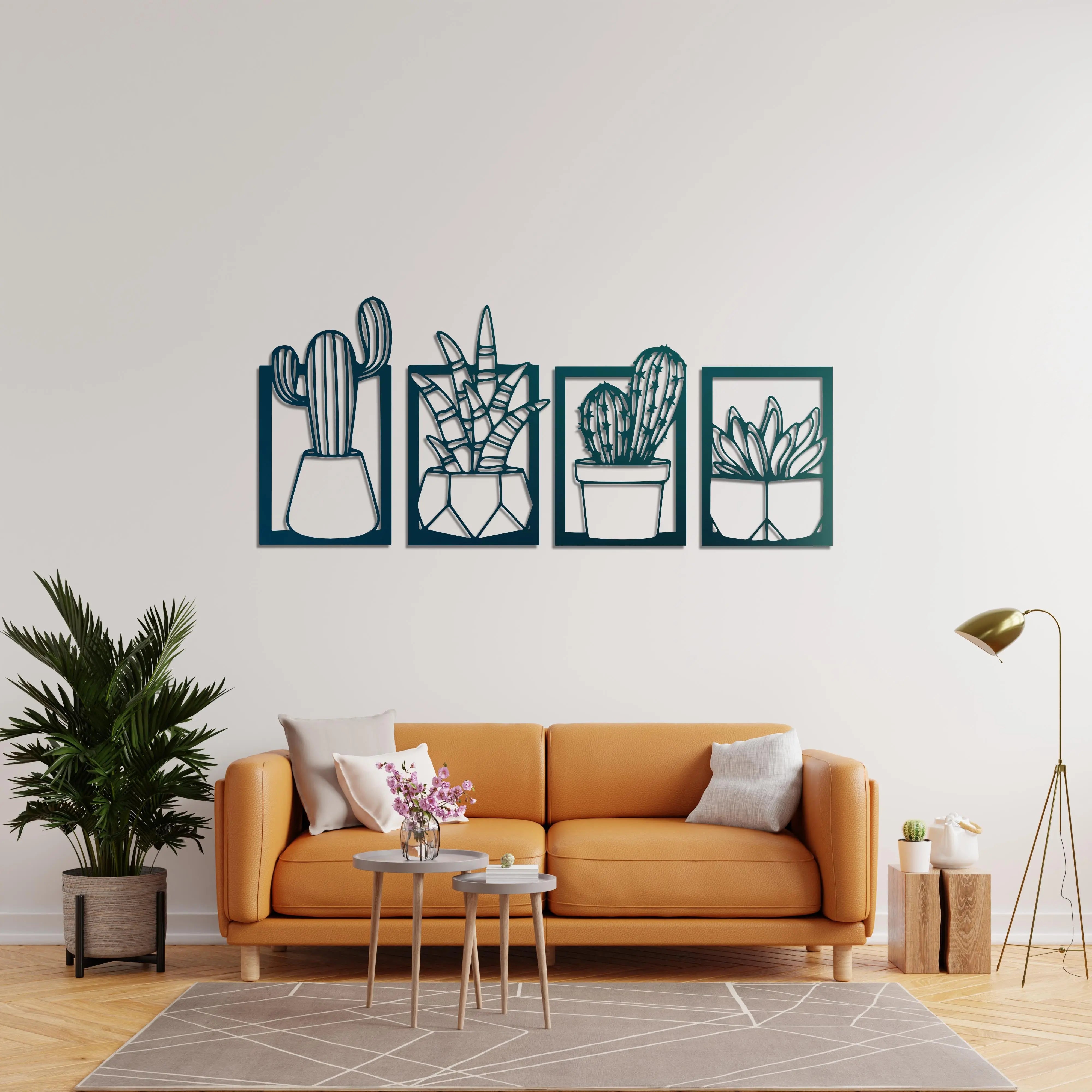 Çölün İhtişamı Metal Duvar Dekoru Laser Artique