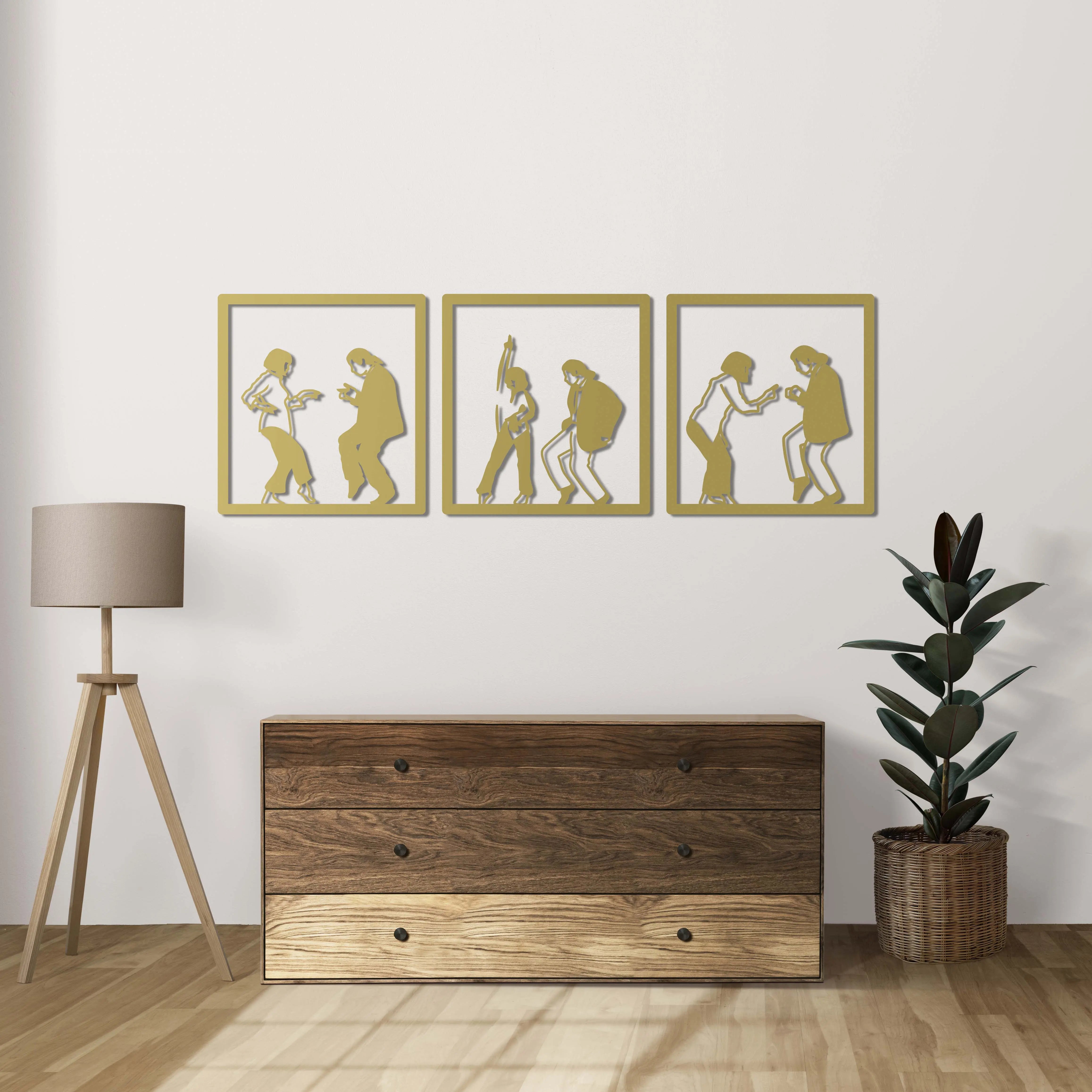 Kara Dans – Kült Kareler Serisi Metal Duvar Dekoru Laser Artique