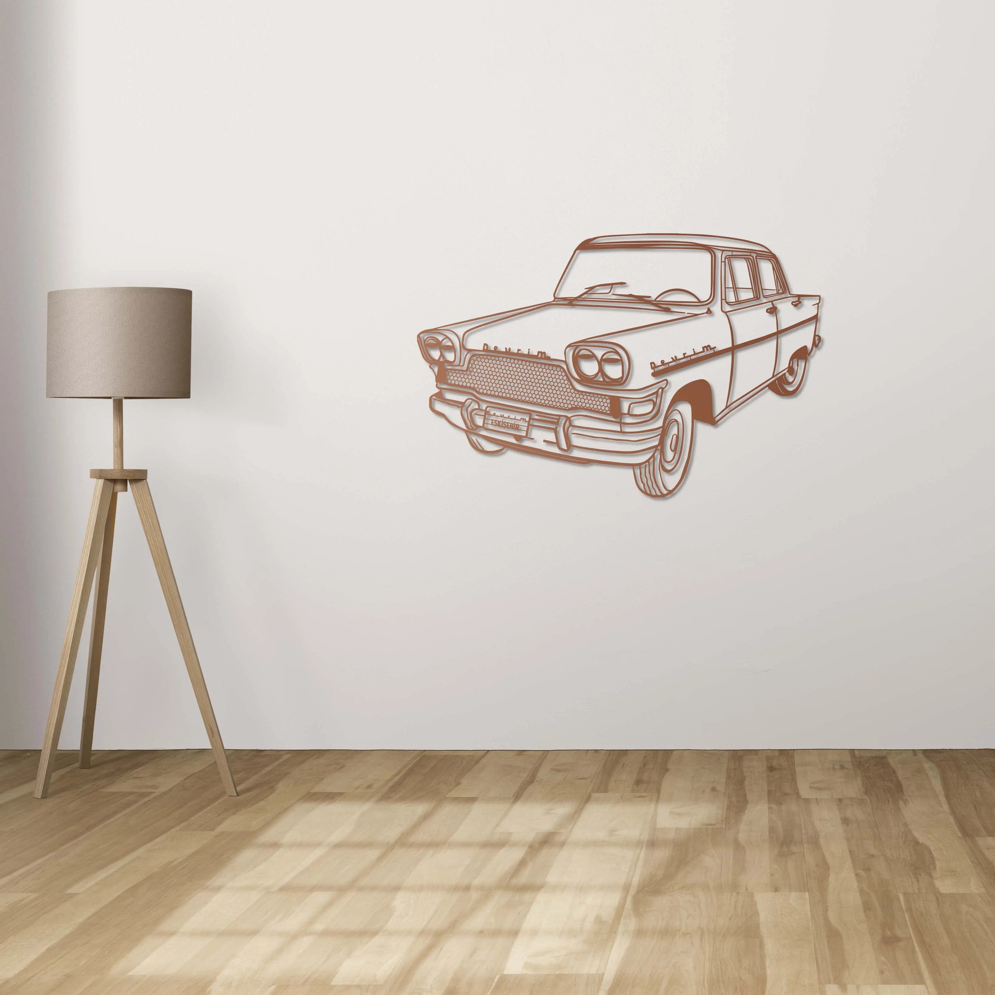 Devrim Arabası – Araba Metal Duvar Dekoru Laser Artique