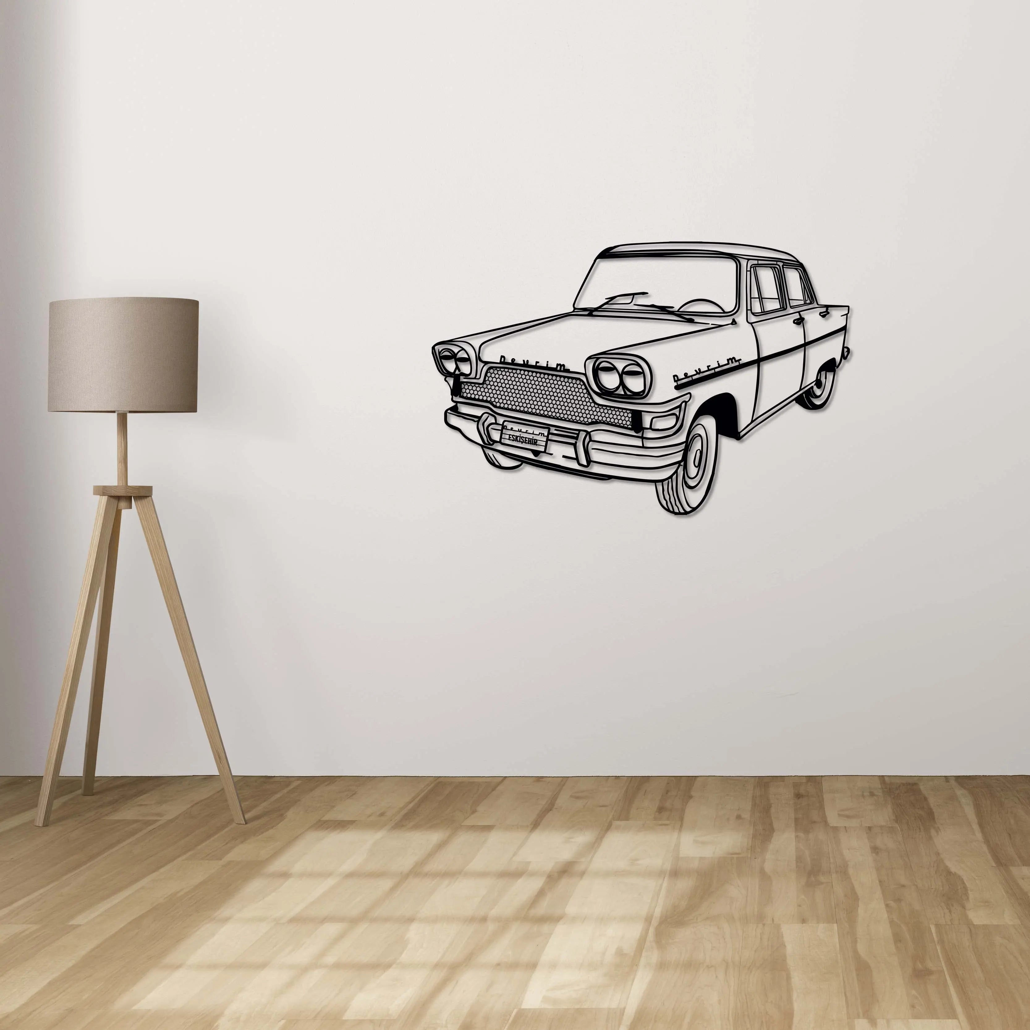 Devrim Arabası – Araba Metal Duvar Dekoru Laser Artique