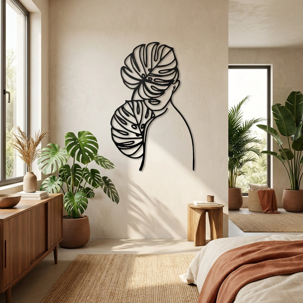 Doğanın Yüzü Metal Duvar Dekoru