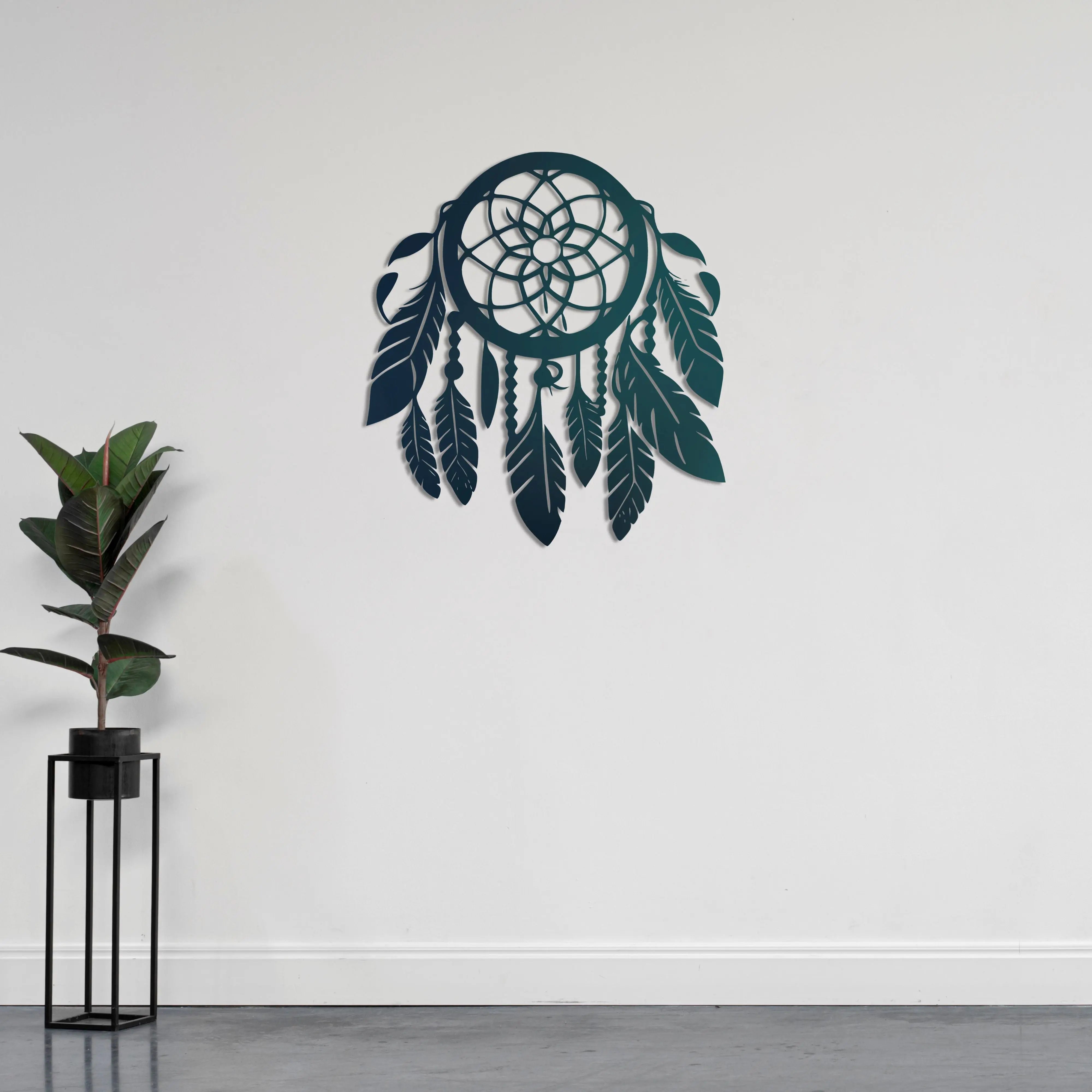 Düş Kapanı Metal Duvar Dekoru Laser Artique