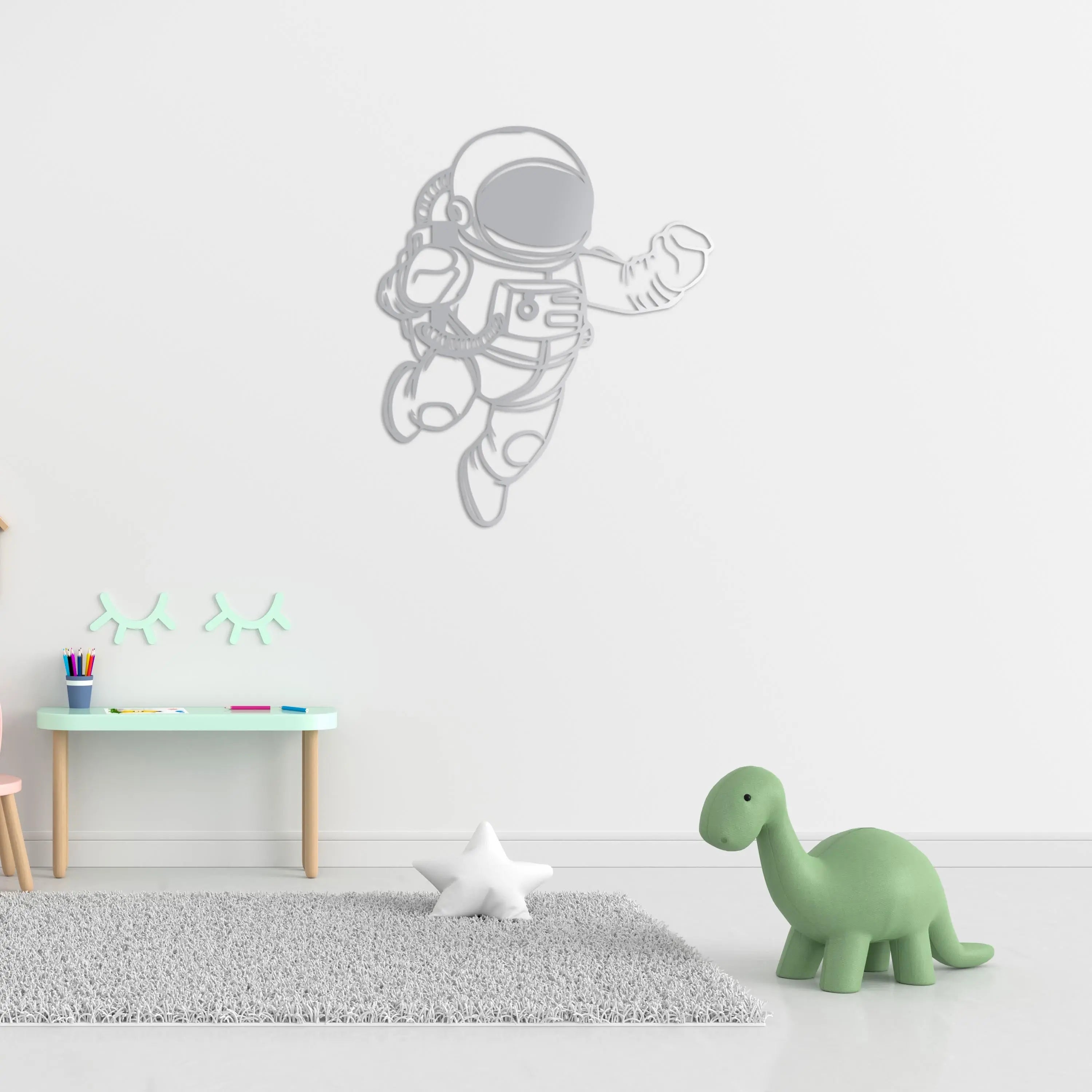 Yıldızlara Yolculuk Metal Duvar Dekoru Laser Artique