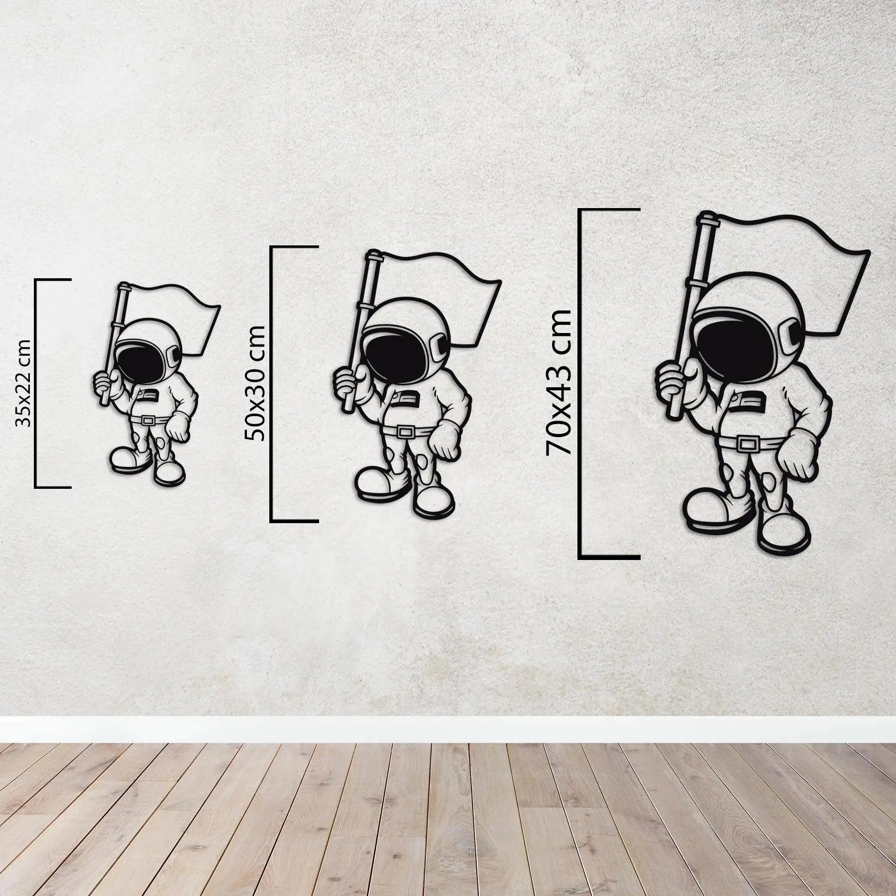 Galaksi Fatihi Metal Duvar Dekoru Laser Artique