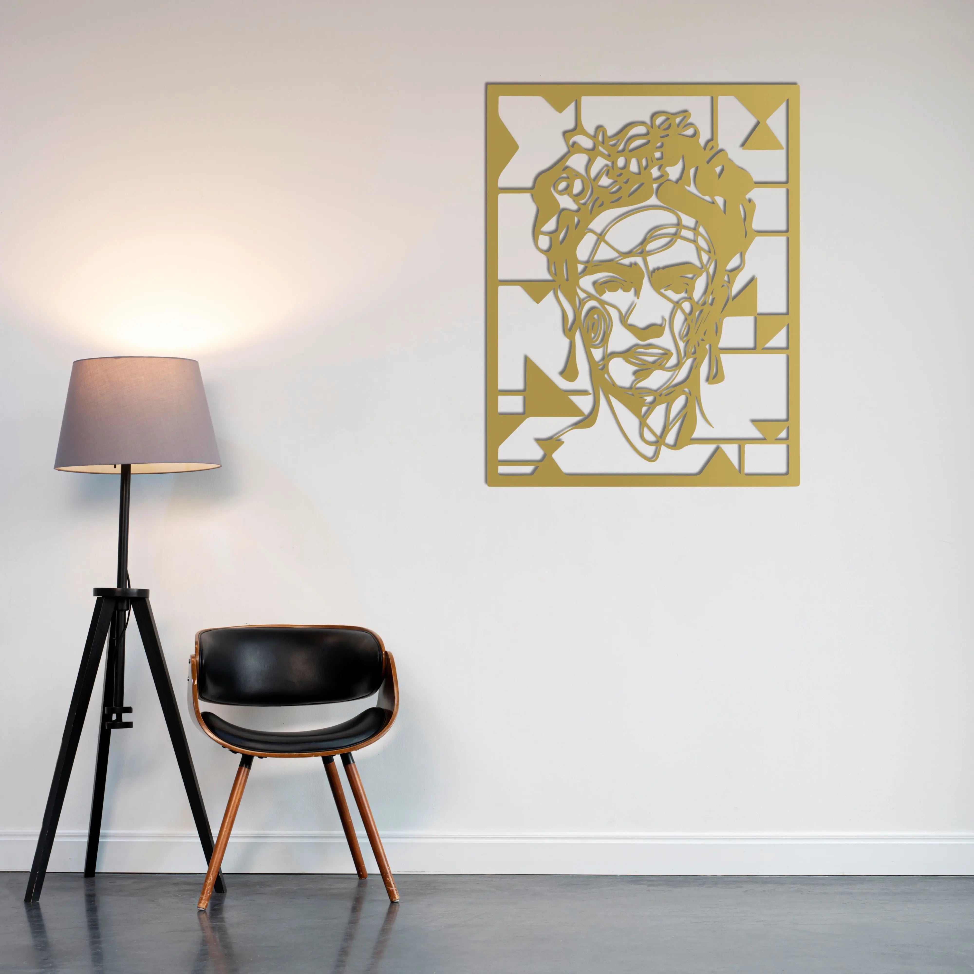 Sanatsal Frida Kahlo – Metal Duvar Dekoru Laser Artique