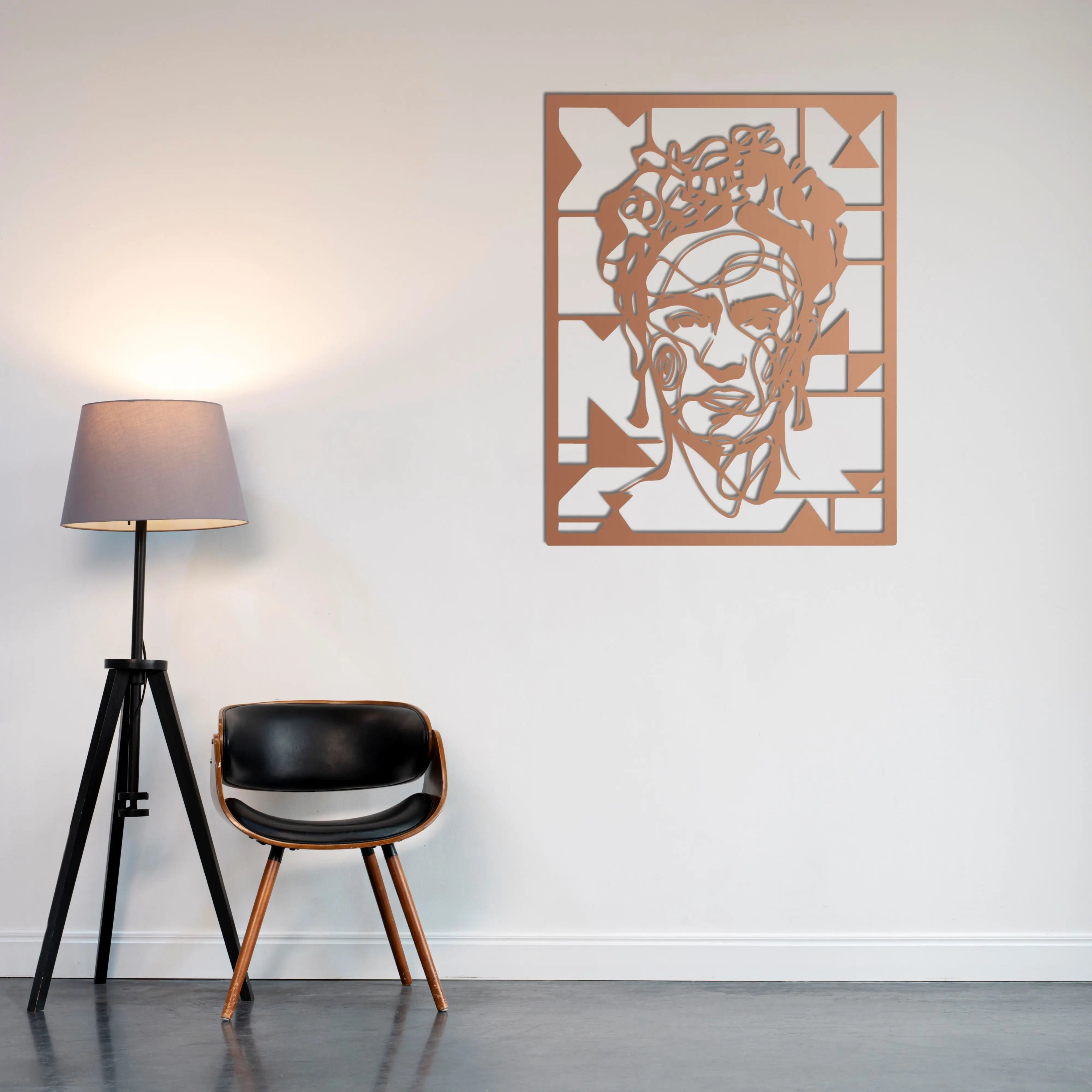 Sanatsal Frida Kahlo – Metal Duvar Dekoru Laser Artique