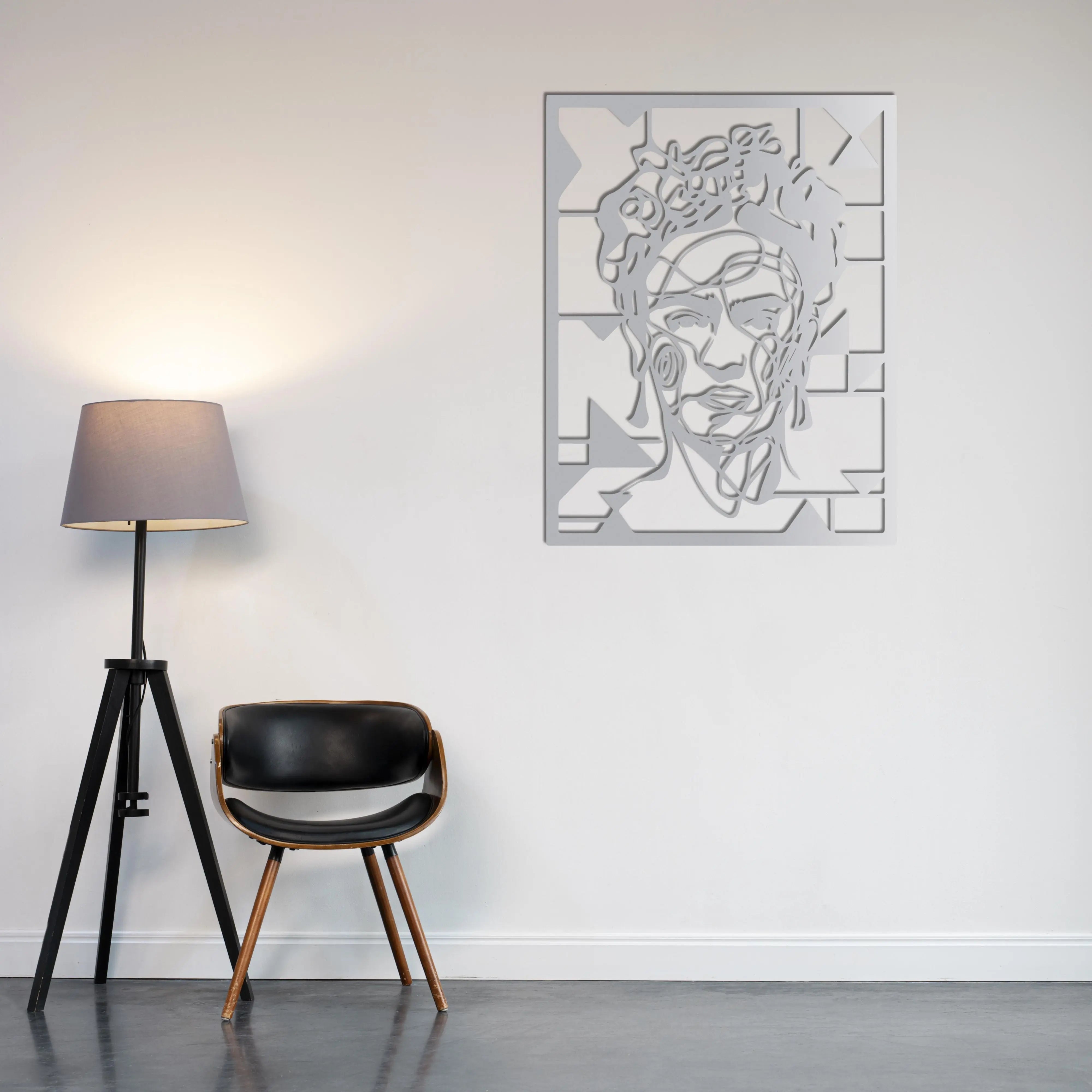 Sanatsal Frida Kahlo – Metal Duvar Dekoru Laser Artique